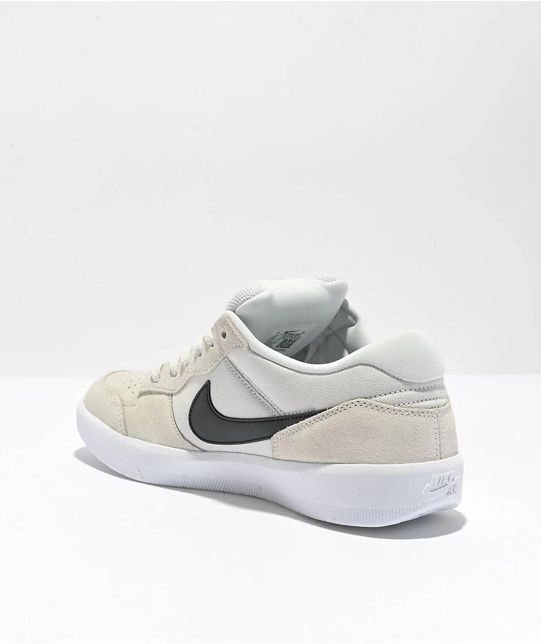 Nike SB Force 58 Photon Dust, Black & White Skate Shoes Product Image