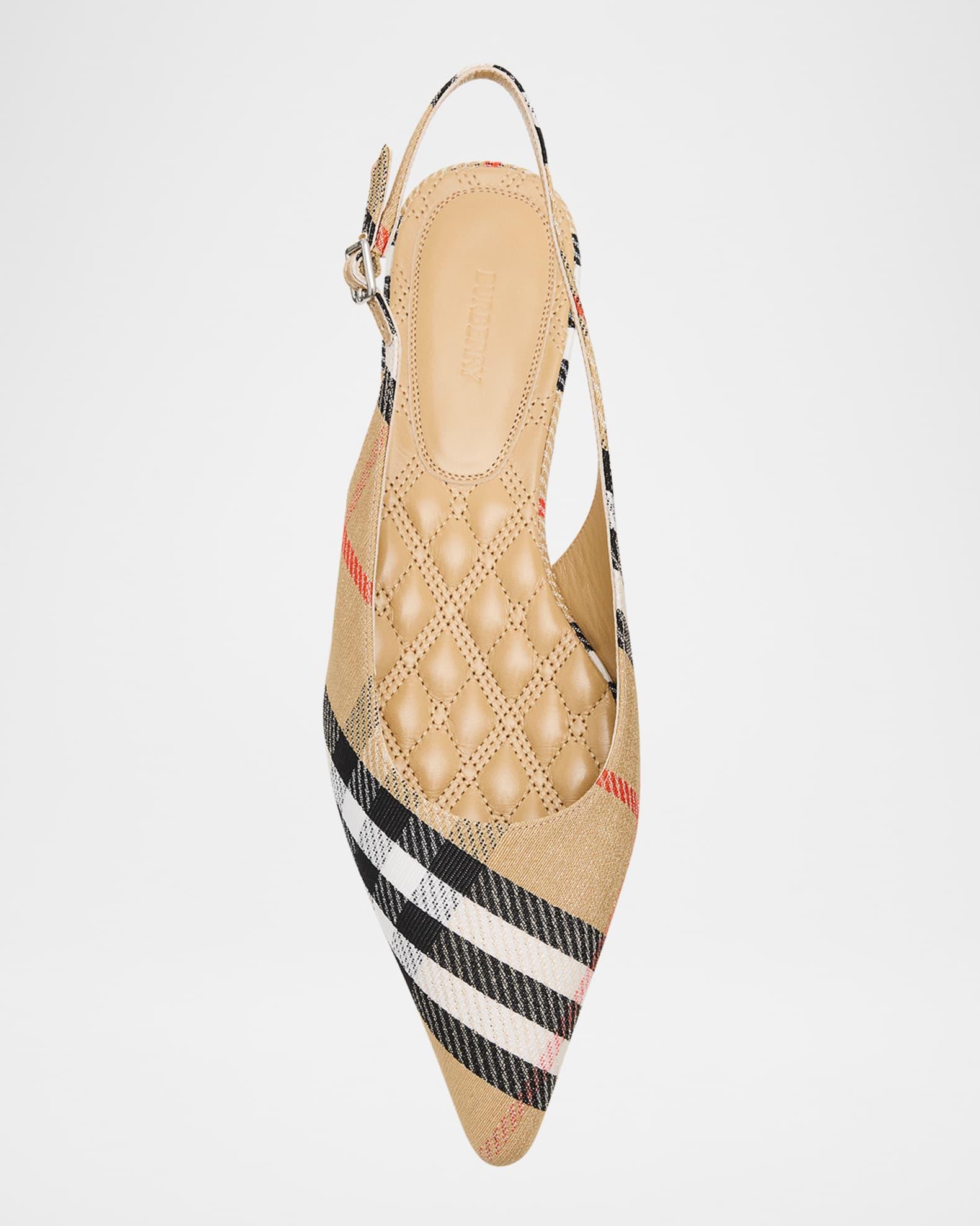 Birdie Check Slingback Ballerina Flats Product Image