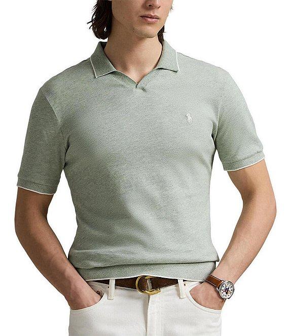 Polo Ralph Lauren Mesh-Knit Jersey Polo Shirt Product Image