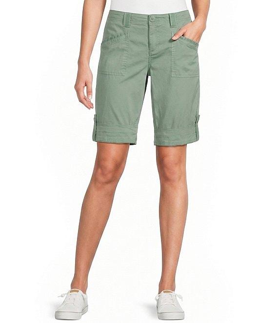 Aventura Arden V2 Organic Cotton Blend Twill Solid Bermuda Shorts Product Image