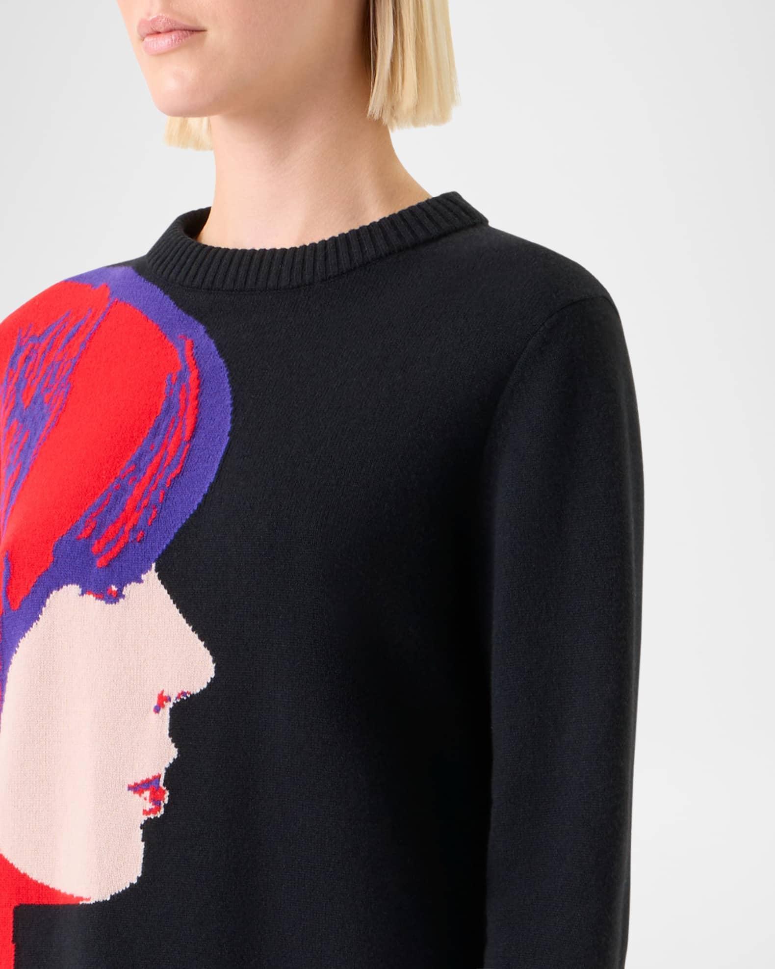 Graphic Knit Merino Wool Sweater Product Image