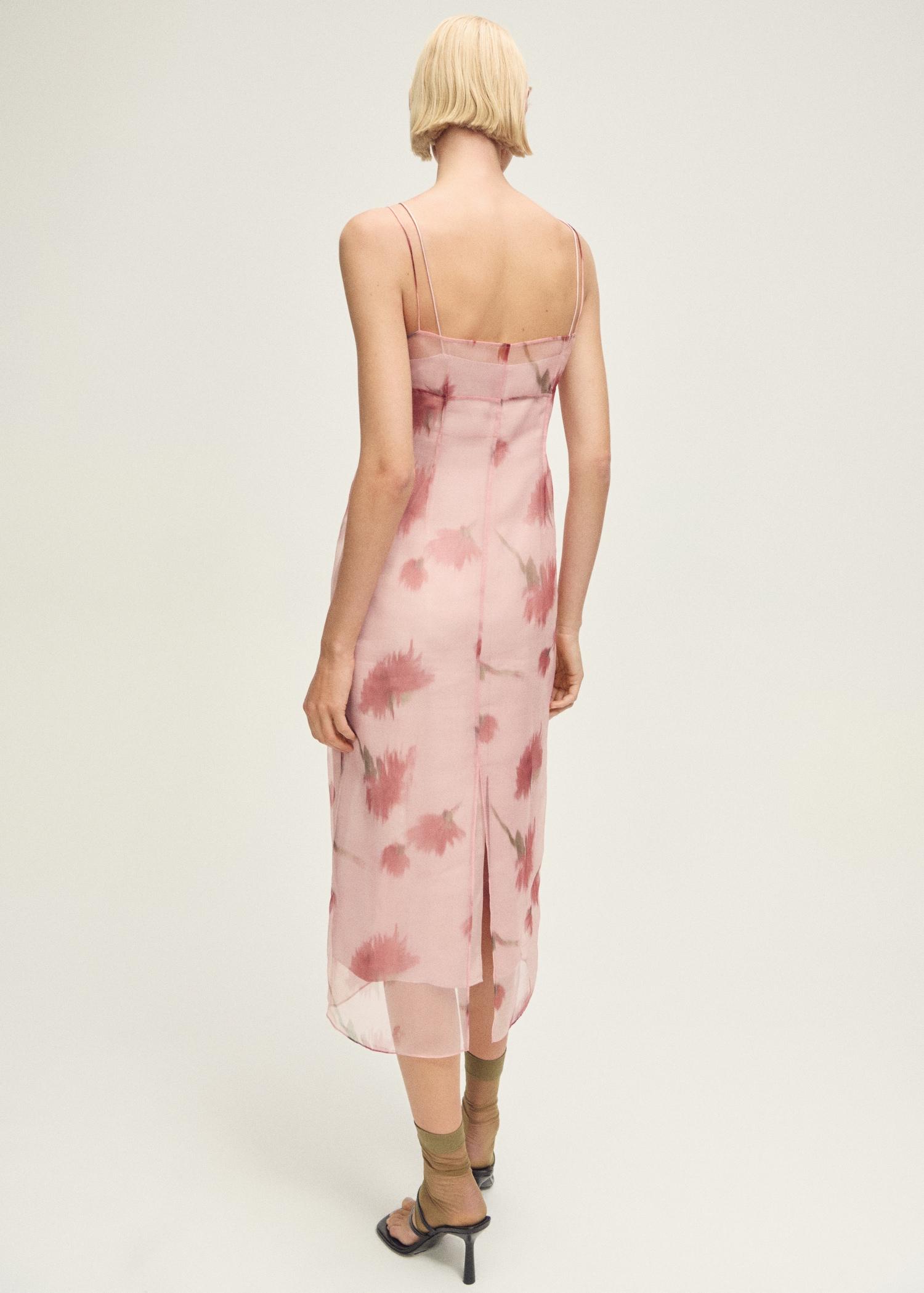 Floral-print combined dress - Women | MANGO USA Product Image