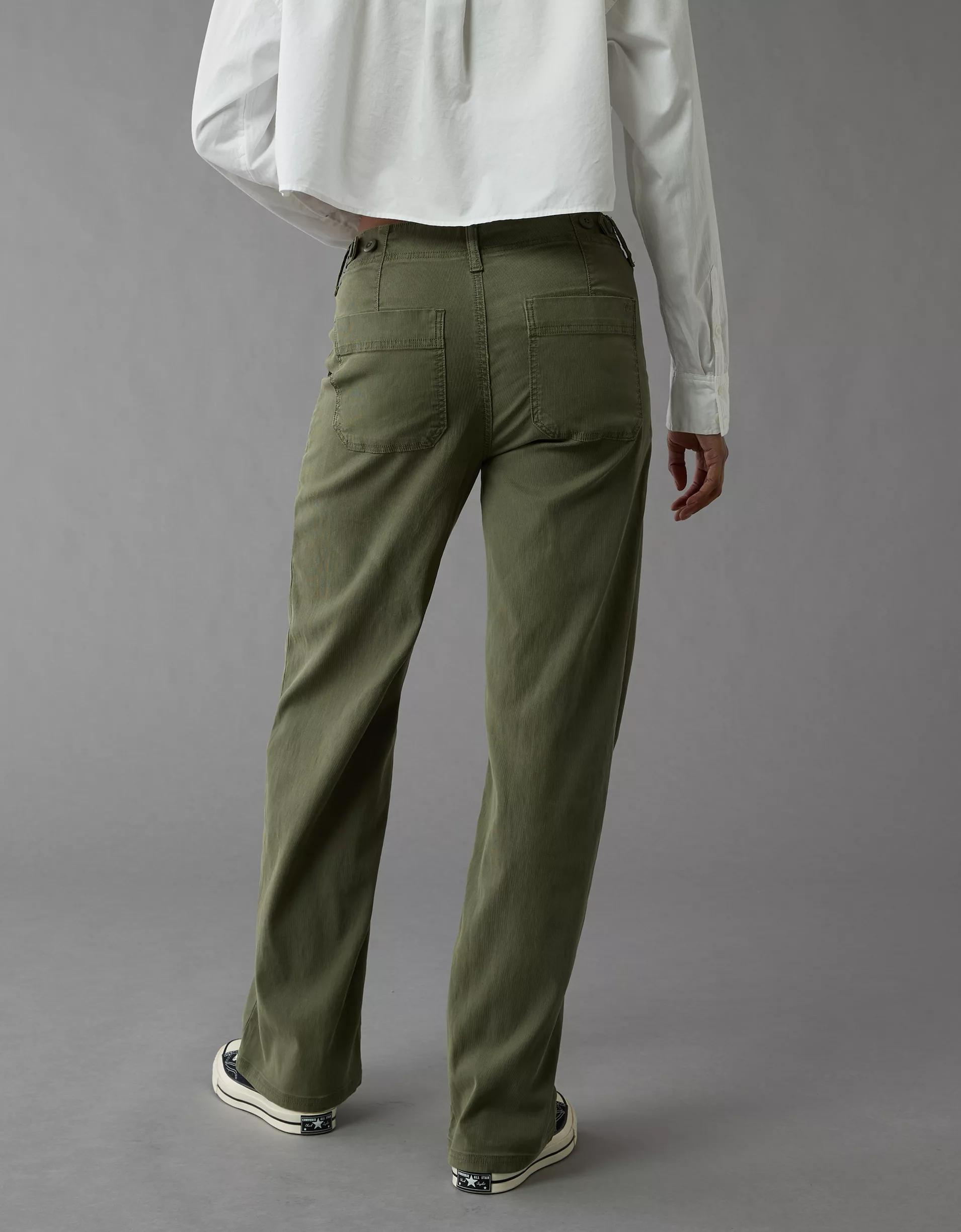 AE Stretch High-Waisted Stovepipe Utility Pant Product Image
