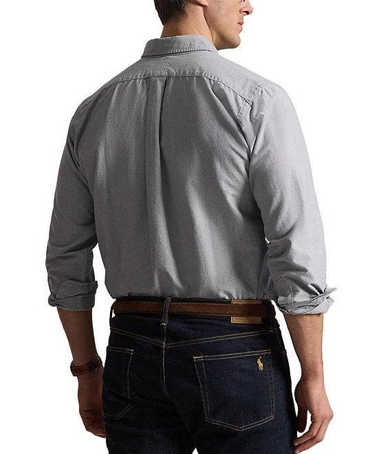 Polo Ralph Lauren Big & Tall Solid Oxford Long Sleeve Woven Shirt Product Image