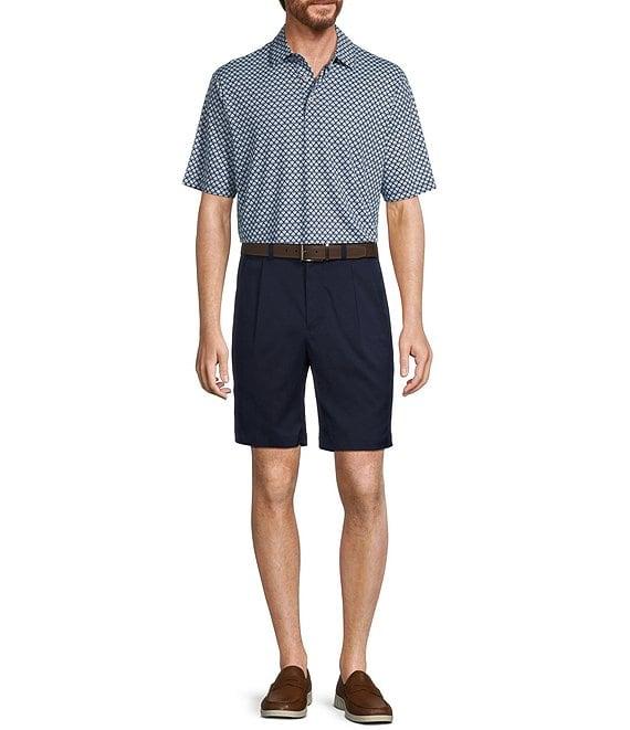 Roundtree & Yorke Performance Short Sleeve Floral Print Polo Shirt Product Image