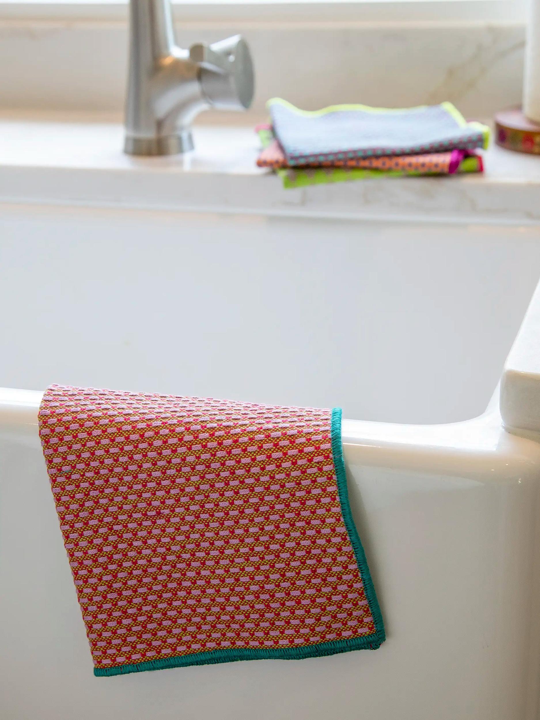 Woven Dish Cloth Napkins, Set of 6 - Multi Product Image