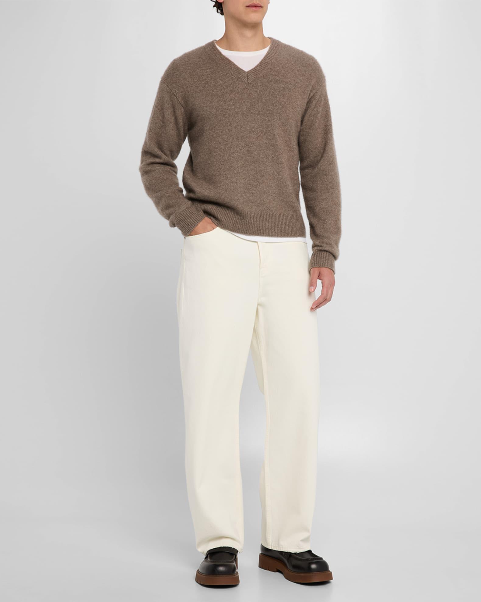 Men's V-Neck Light Cashmere Sweater Product Image