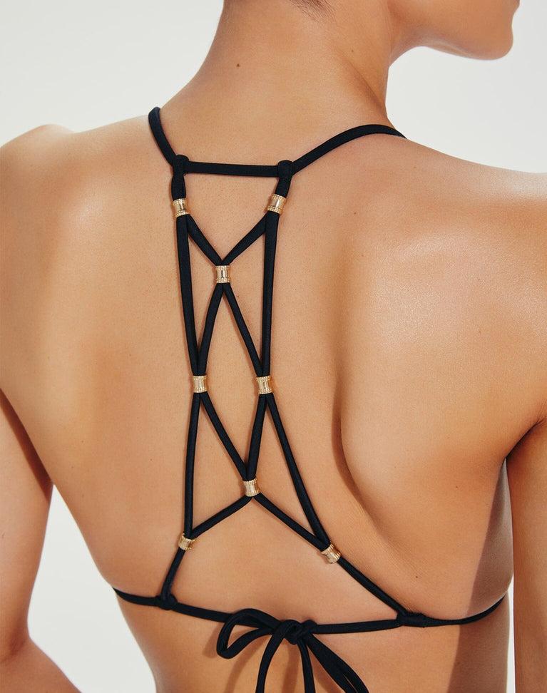 Lucy Triangle Top - Black Product Image