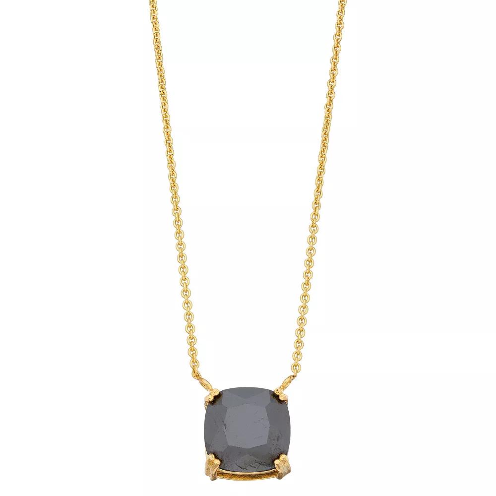 Aleure Precioso Sterling Silver Crystal Pendant Necklace, Women's, Size: 18", Silver Tone Clear Product Image