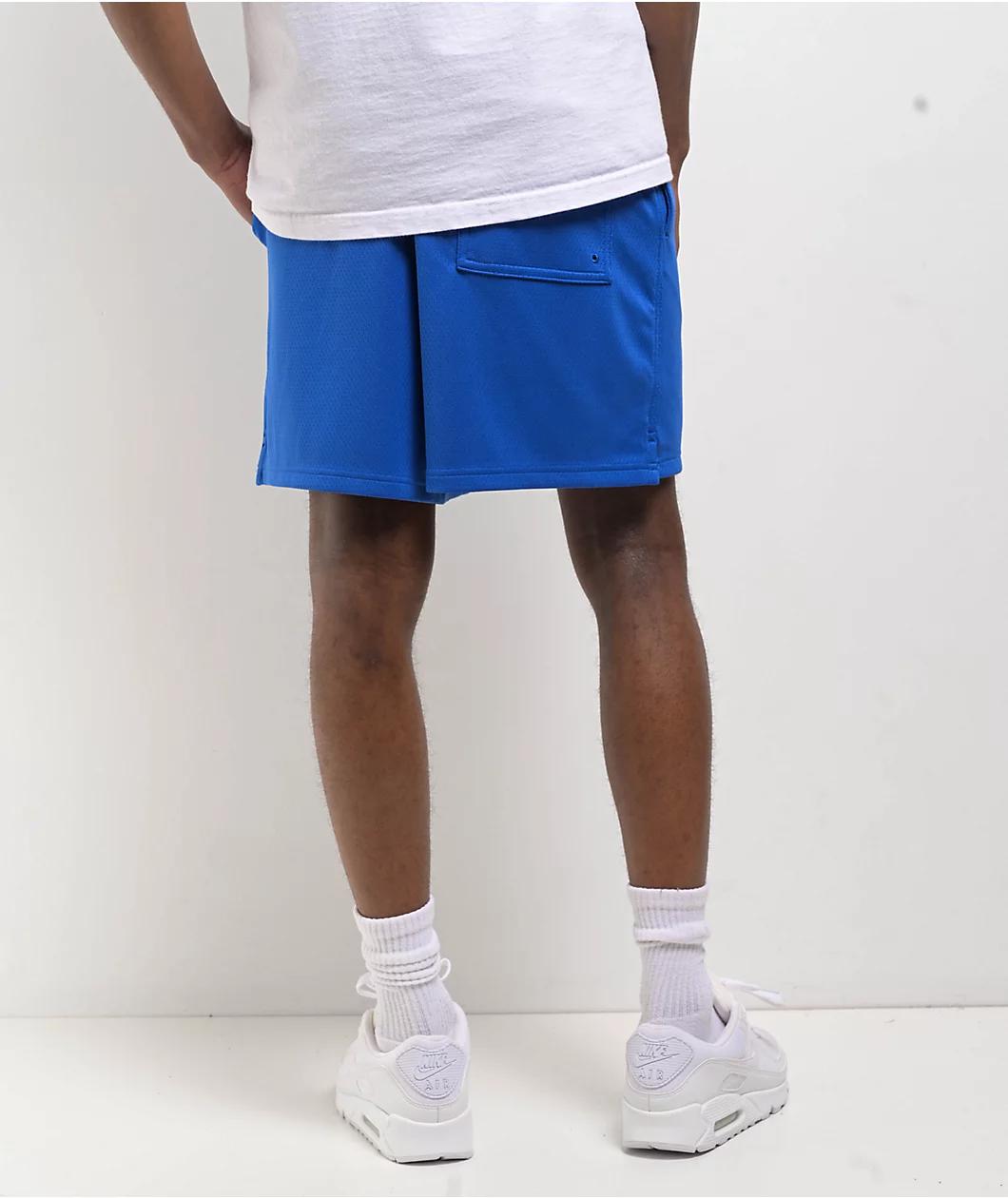 Nike Mesh Flow Blue Shorts Product Image