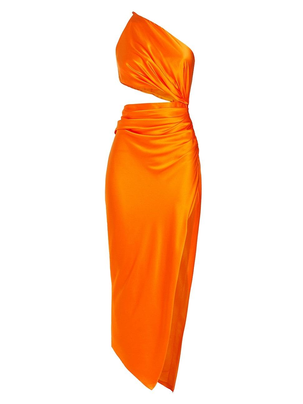 Womens One-Shoulder Cut-Out Dress Product Image