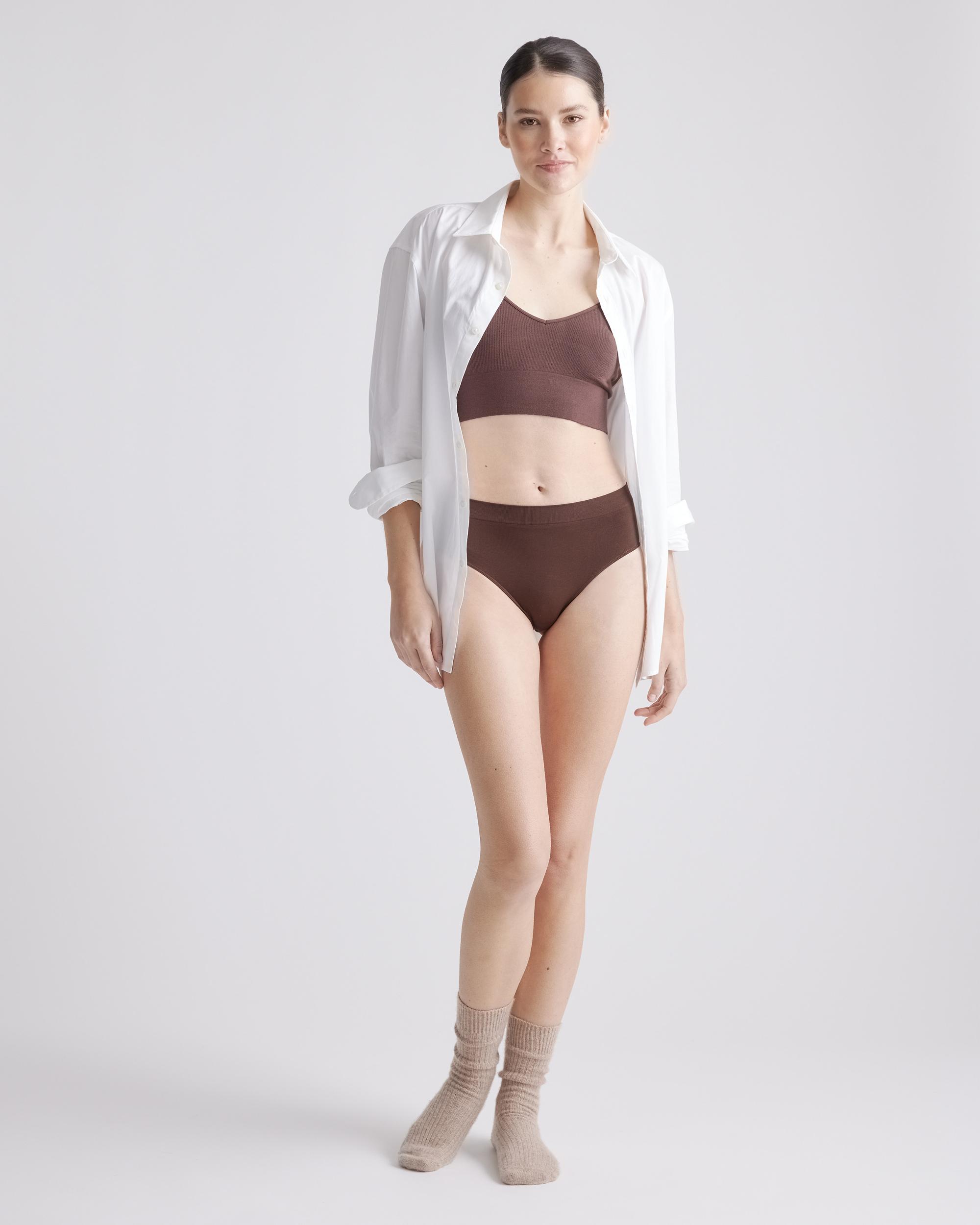 Quince | Women's Smoothing Comfort High-Waisted Brief Nylon/Spandex Product Image