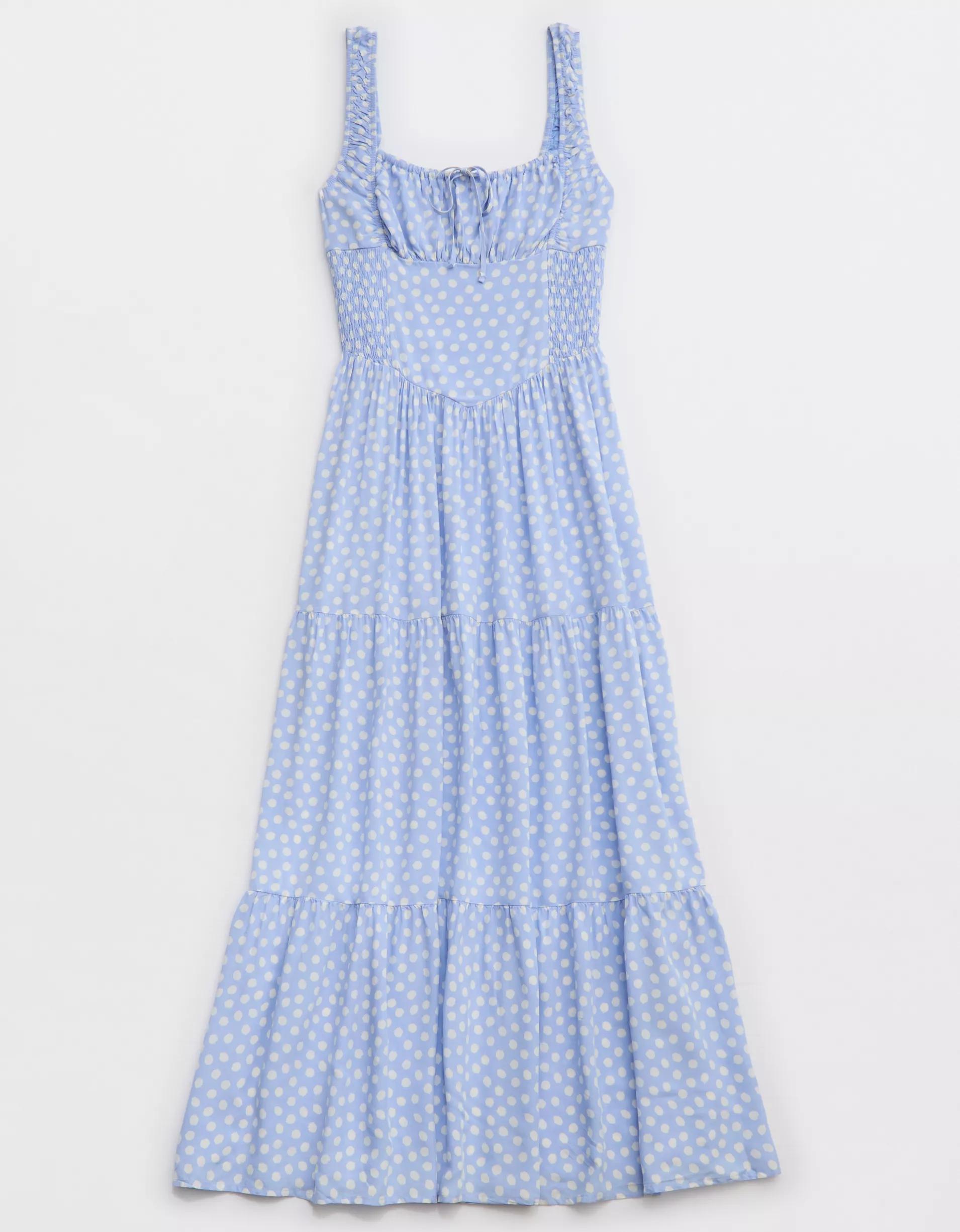 Aerie Polka Dot Maxi Dress Product Image