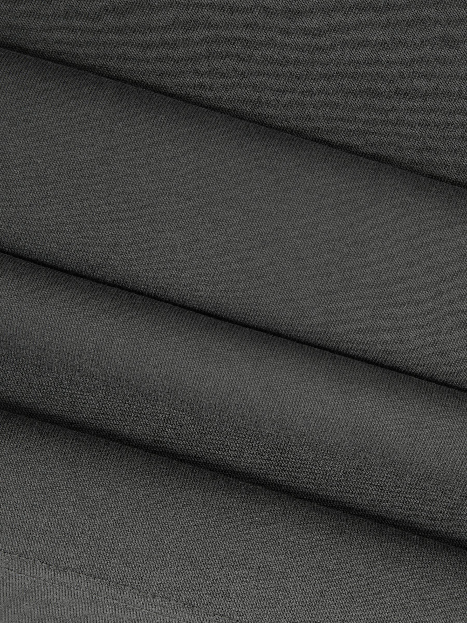 Cotton Garment-Dyed Oversized T-Shirt in Washed Black Product Image