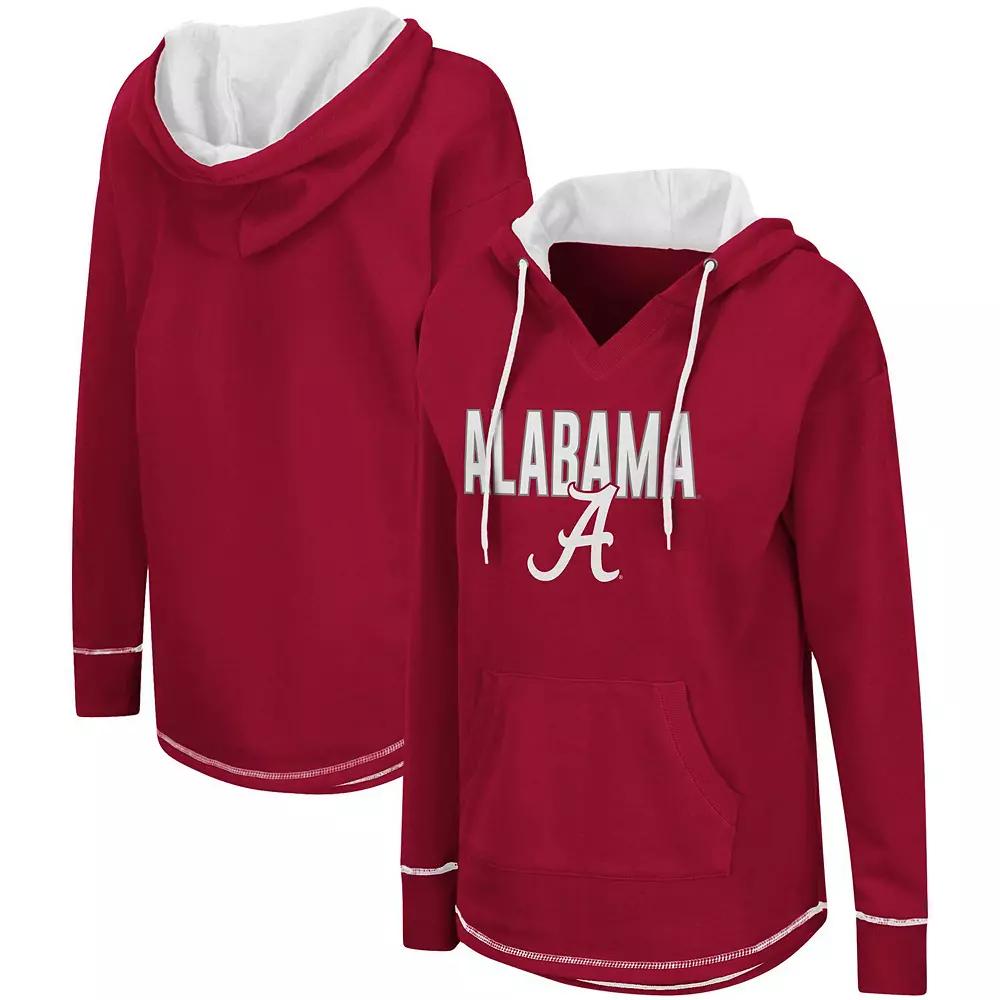 Women's Colosseum Crimson Alabama Crimson Tide Tunic Pullover Hoodie,  Product Image