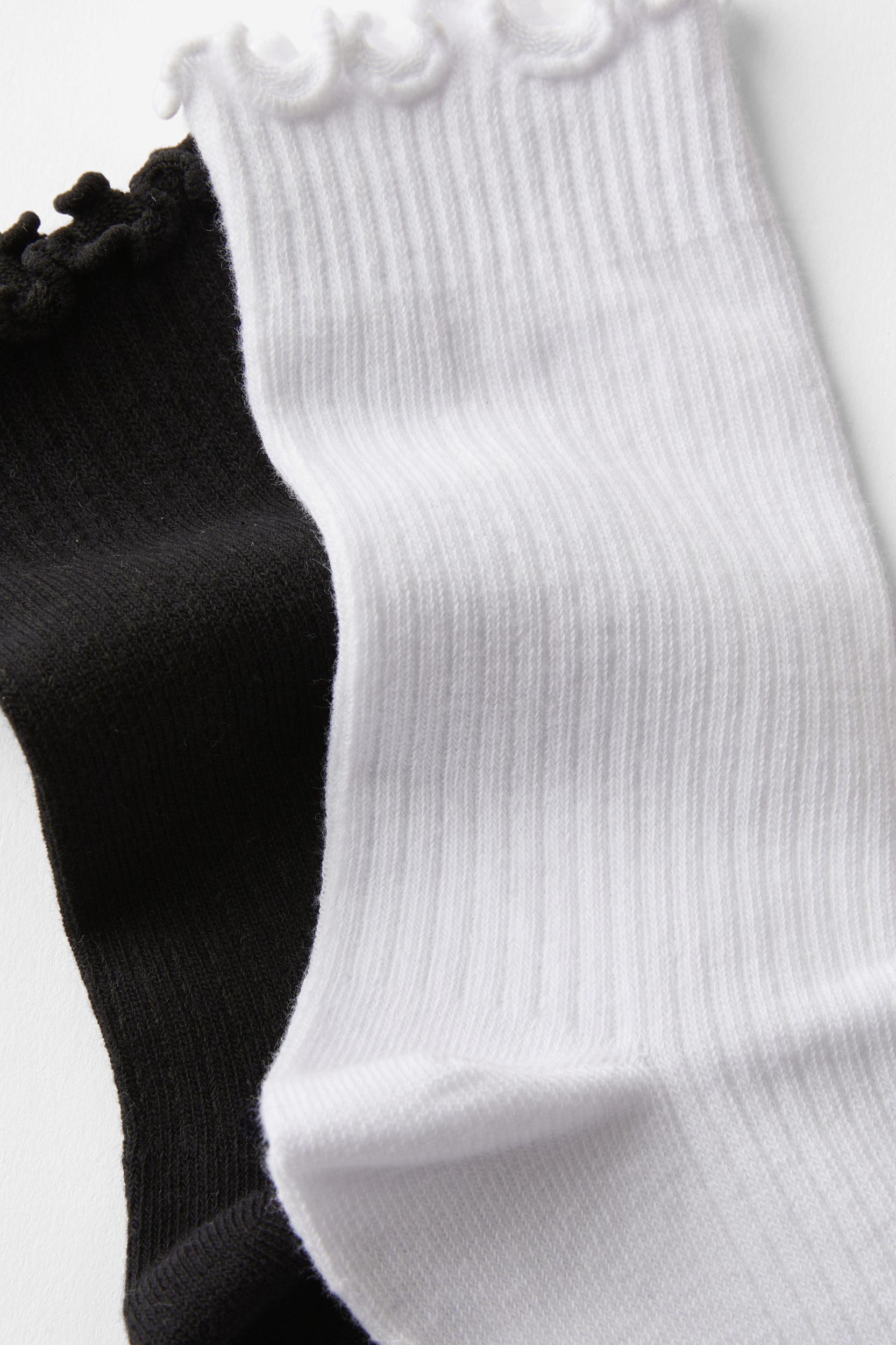 The Perfect Pair Frill Rib Crew Sock 2Pk Product Image