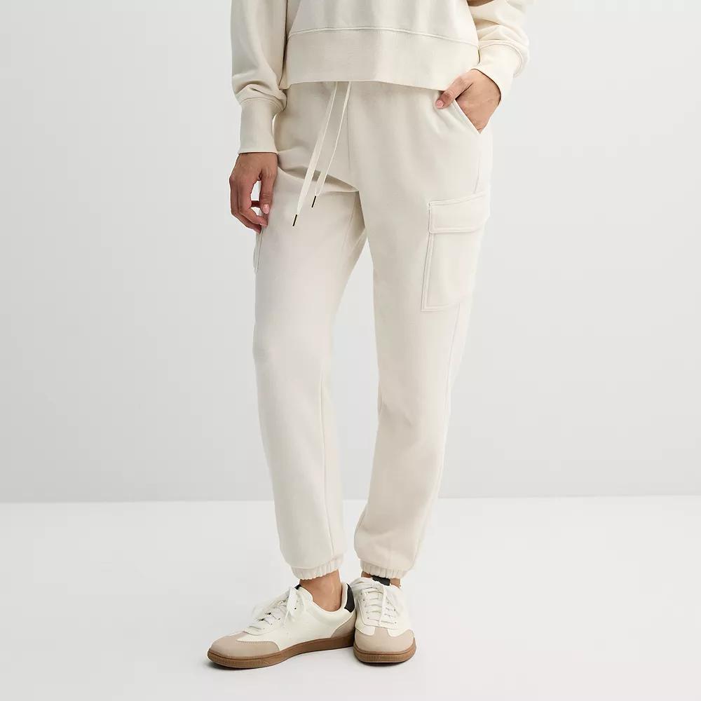 Women's Sonoma Goods For Life® Cargo Sweatpants, Size: XS, Barric Beige Product Image