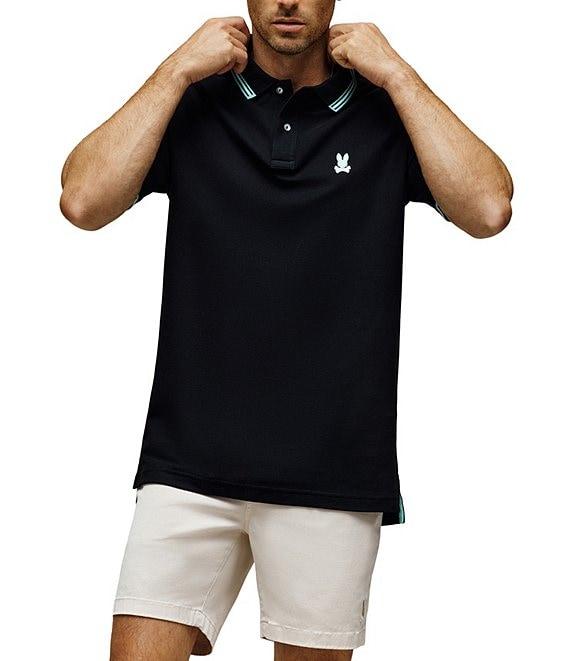 Psycho Bunny Tavian Pique Short Sleeve Polo Shirt Product Image