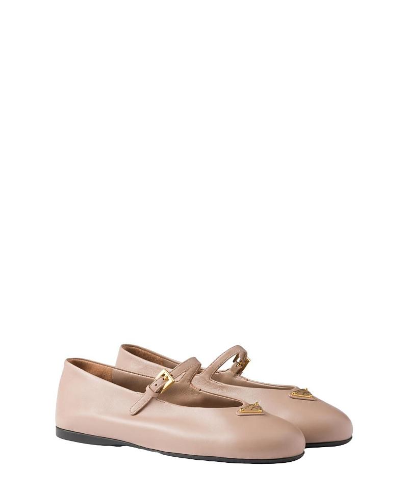 Prada Womens Nappa Leather Ballerinas Product Image