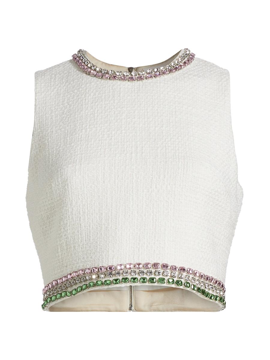 Womens Verity Tweed Crop Top Product Image