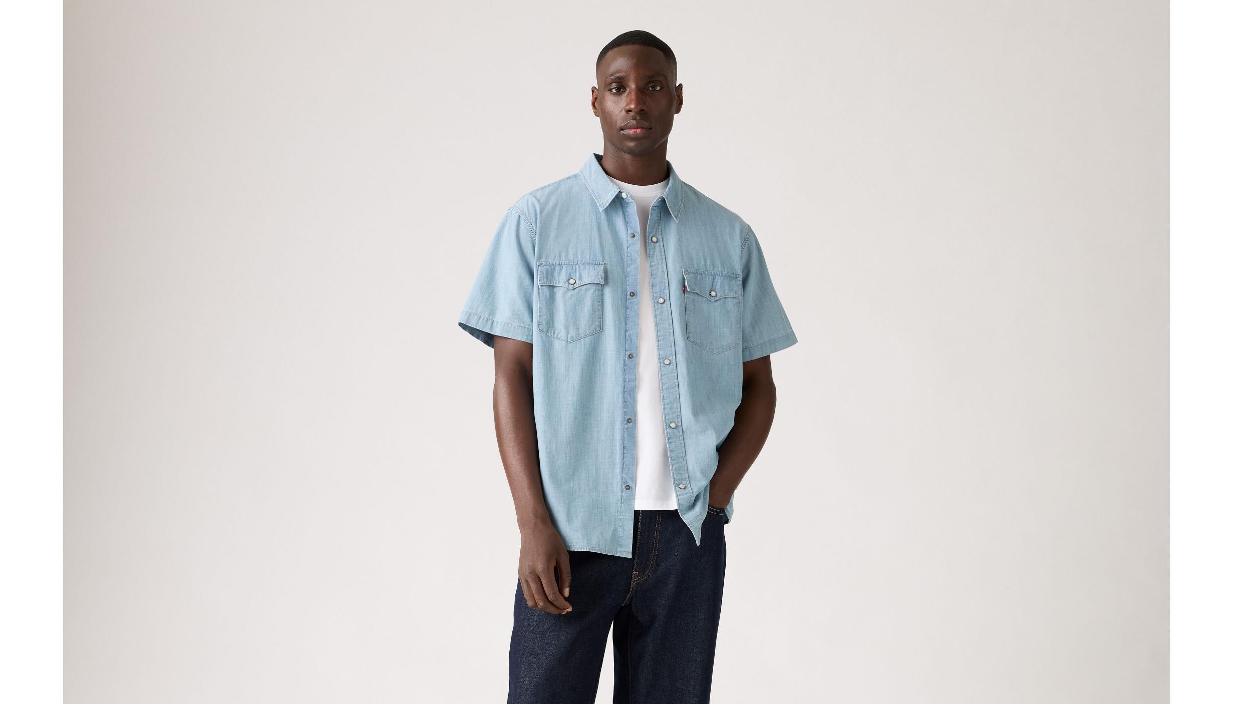 Short Sleeve Relaxed Fit Western Shirt Product Image
