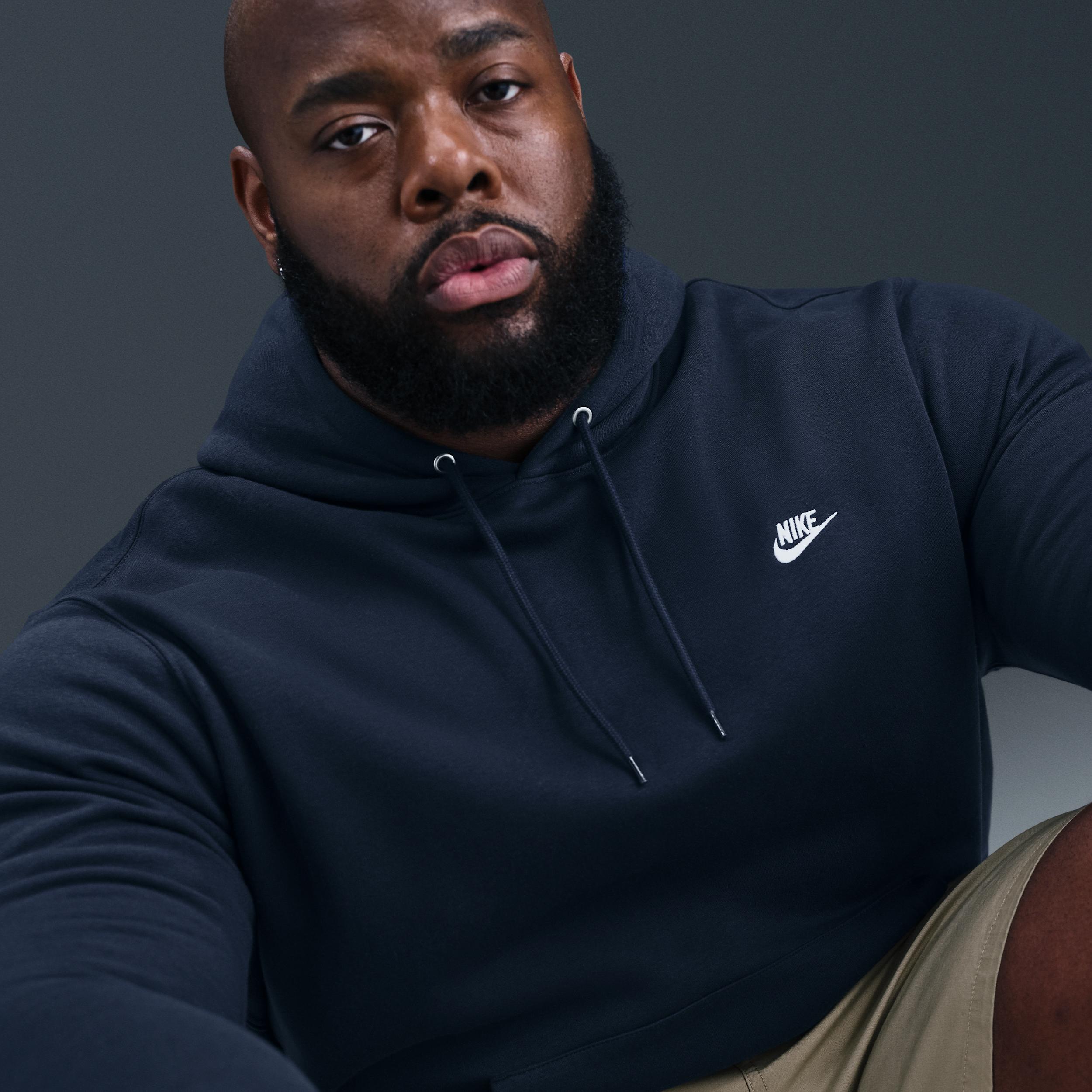 Nike Mens Club Pullover Fleece Hoodie | FN3859-451 Product Image