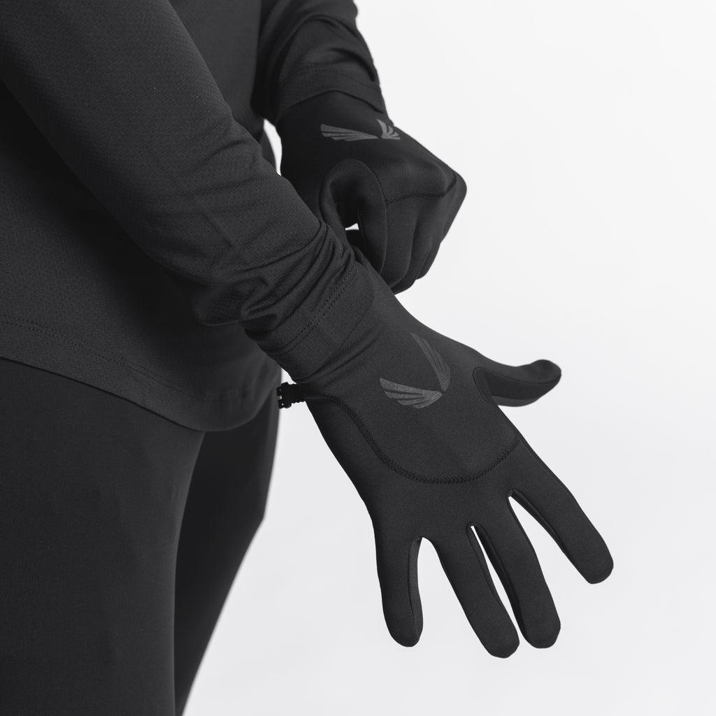 0546. Aeroheat® Lightweight Gloves - Black/Black Product Image