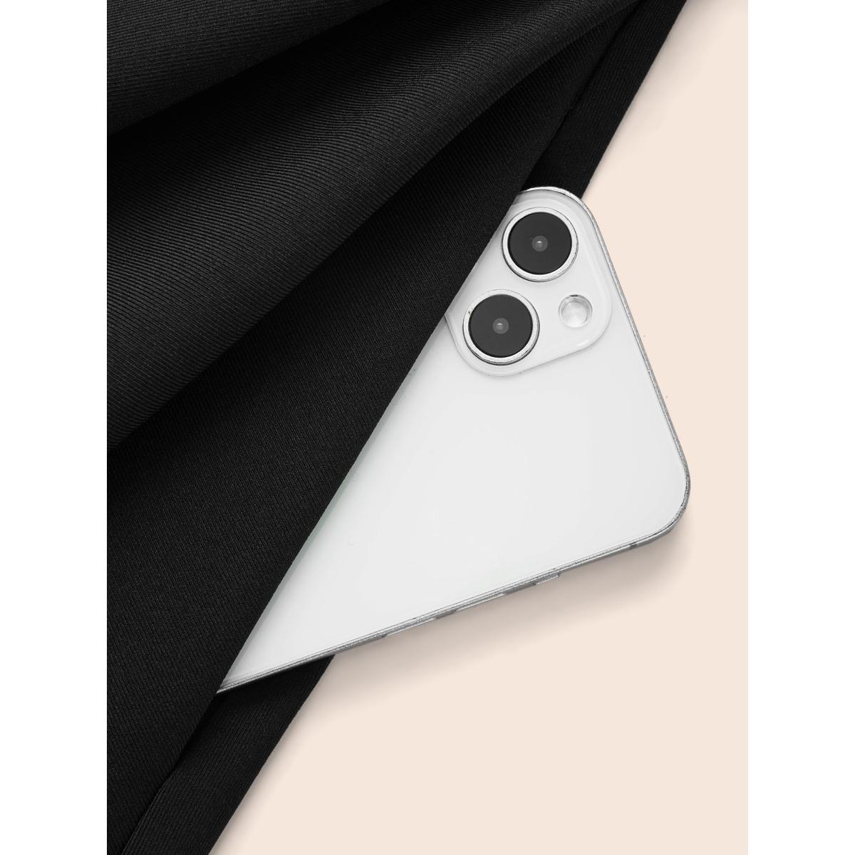 Plus Size Asymmetrical Hemline Design Gothic Jacket Women Black Button Side seam pocket Everyday Jackets BloomChic 18-20/2X Product Image