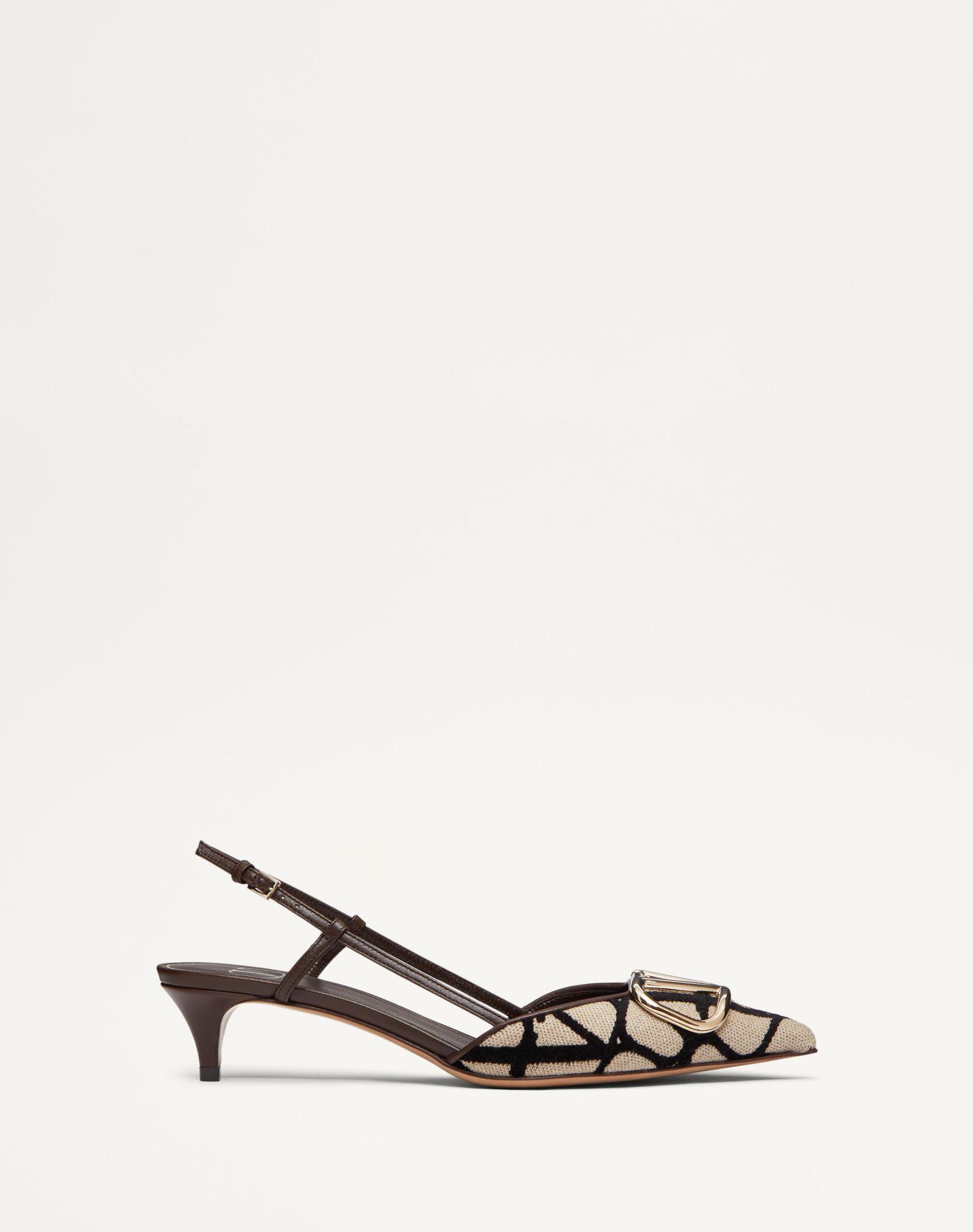 Vlogo Signature Slingback Pump In Toile Iconographe 40Mm  Product Image