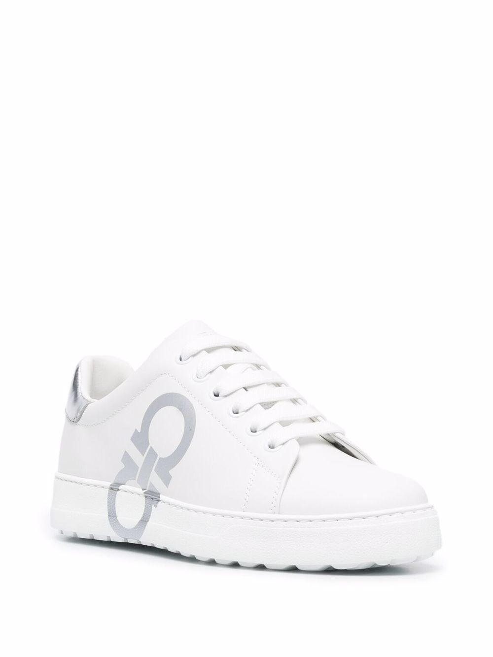 Gancini logo-print low-top sneakers Product Image