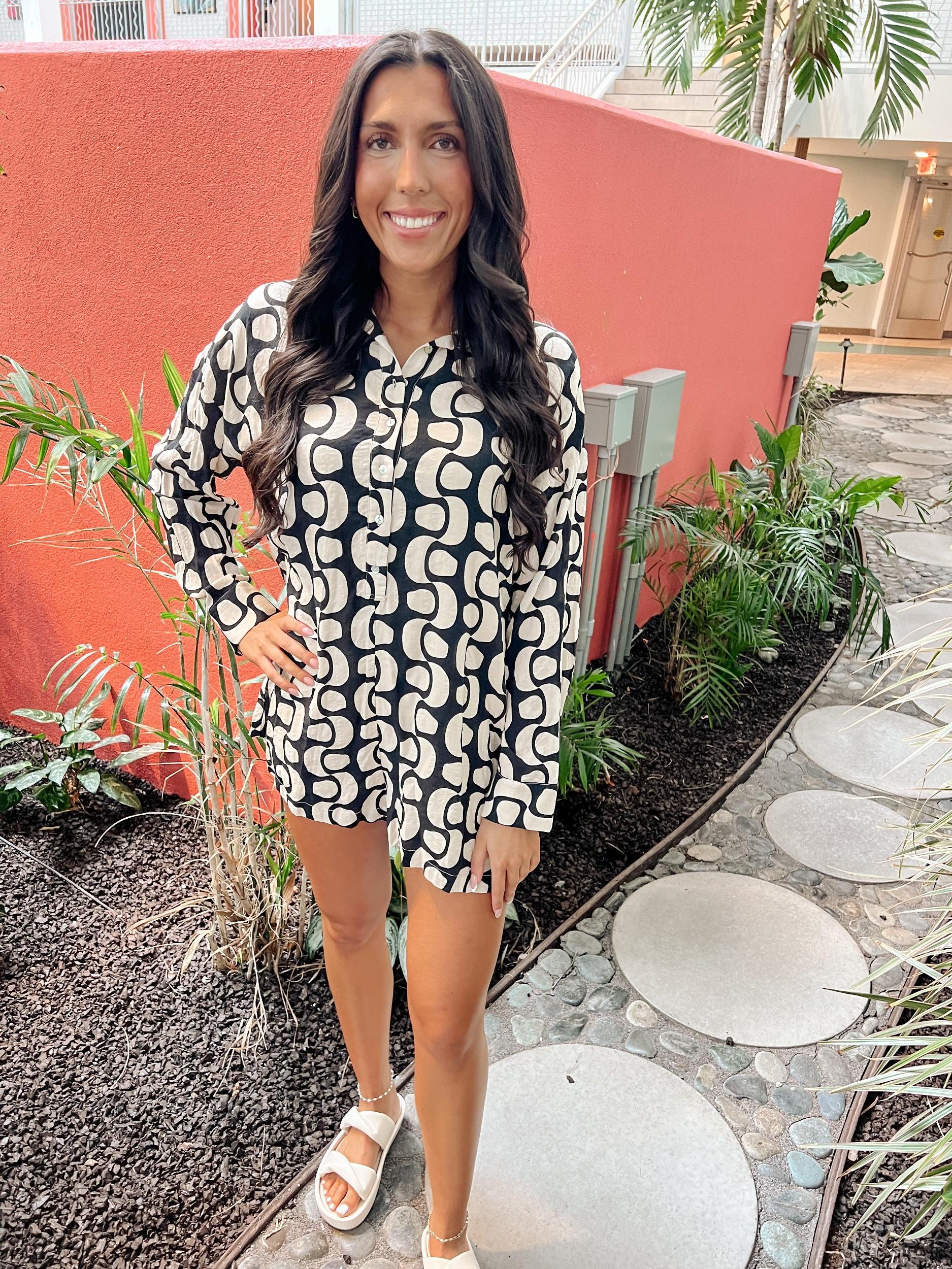 Jane Button Down Romper Product Image