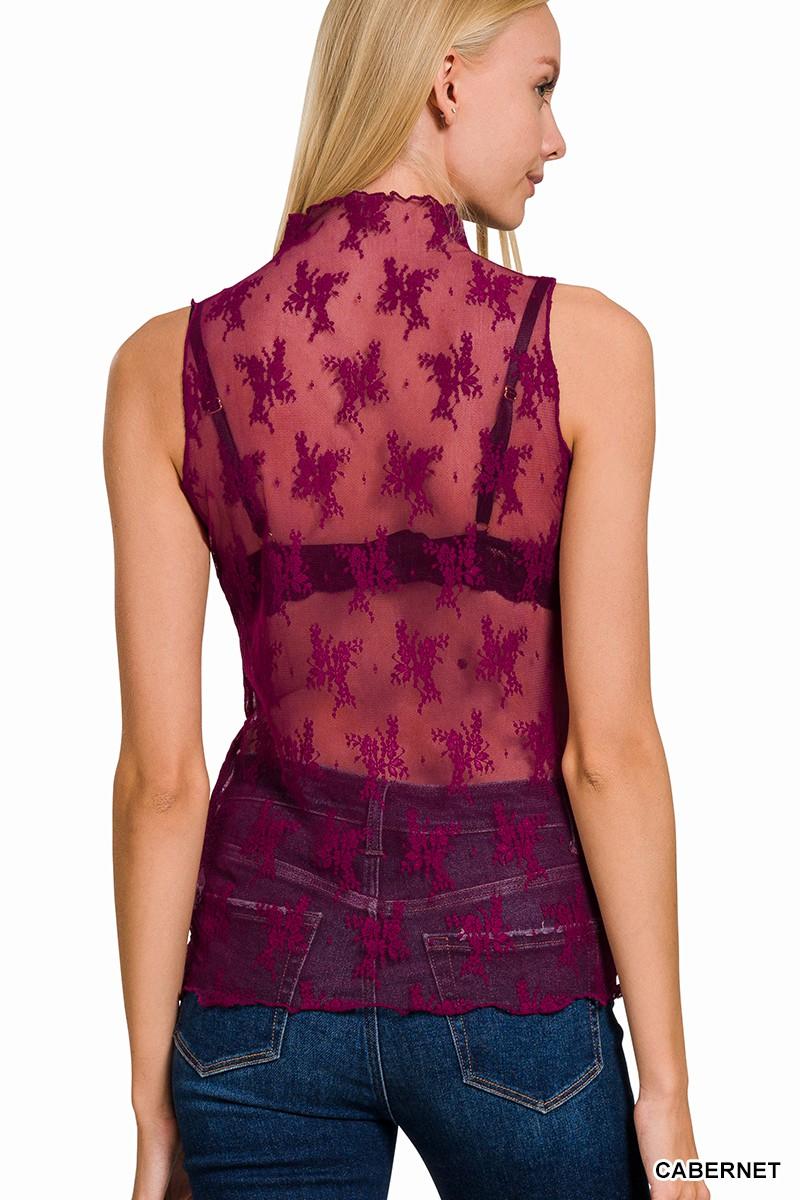 Mesh Lace Tank Product Image