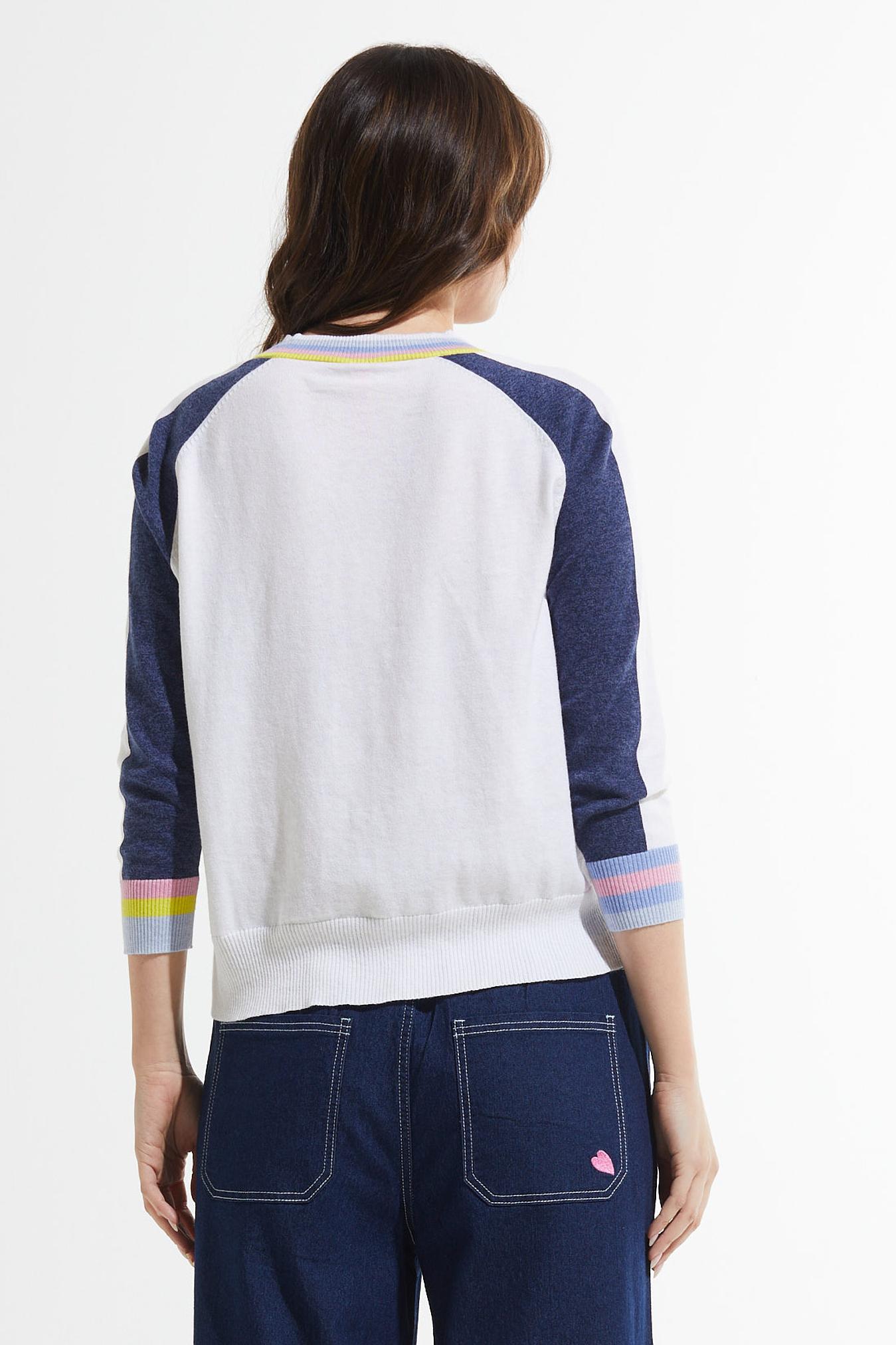 Stripe Trim Cardigan Product Image