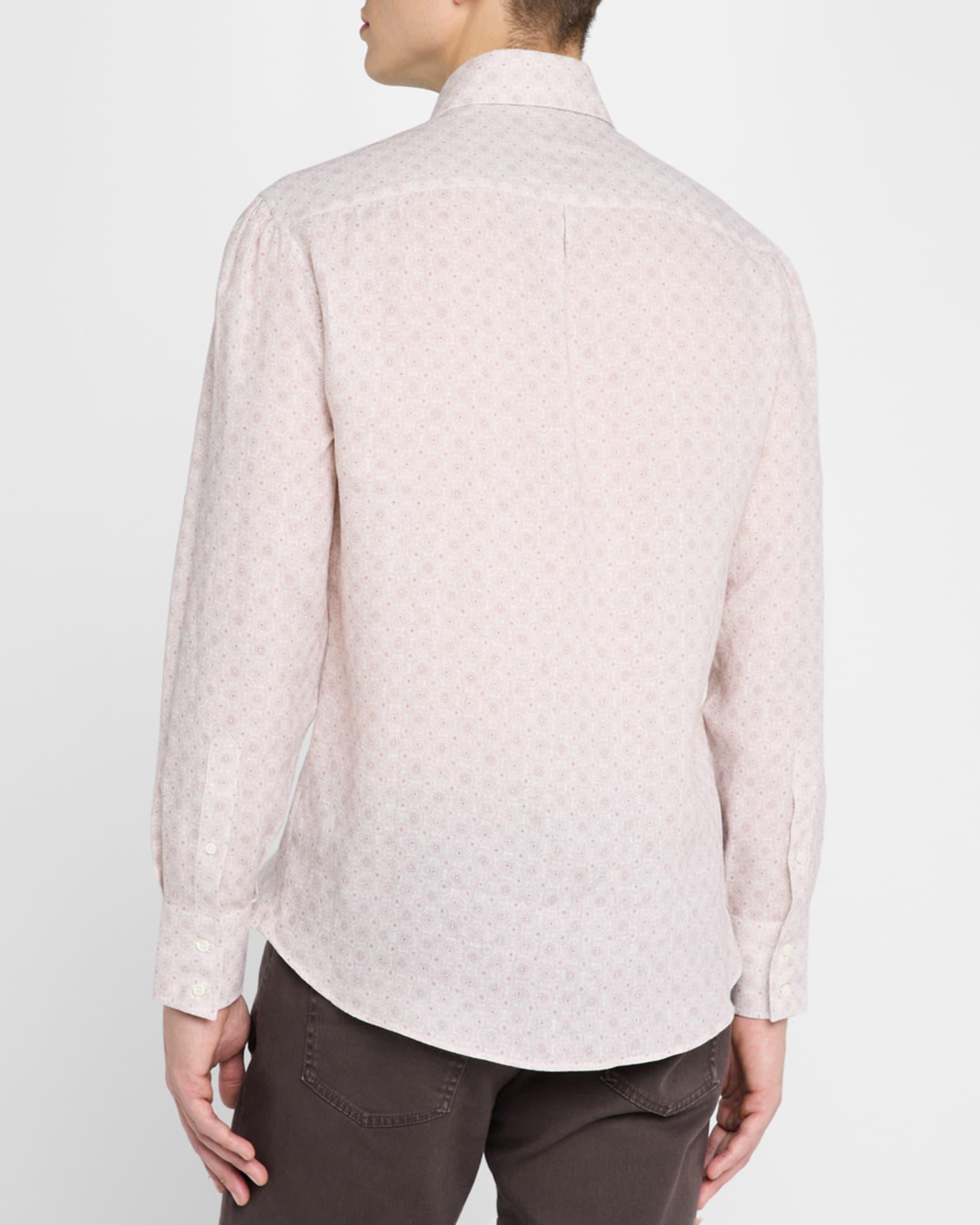 Men's Linen Medallion Sport Shirt Product Image