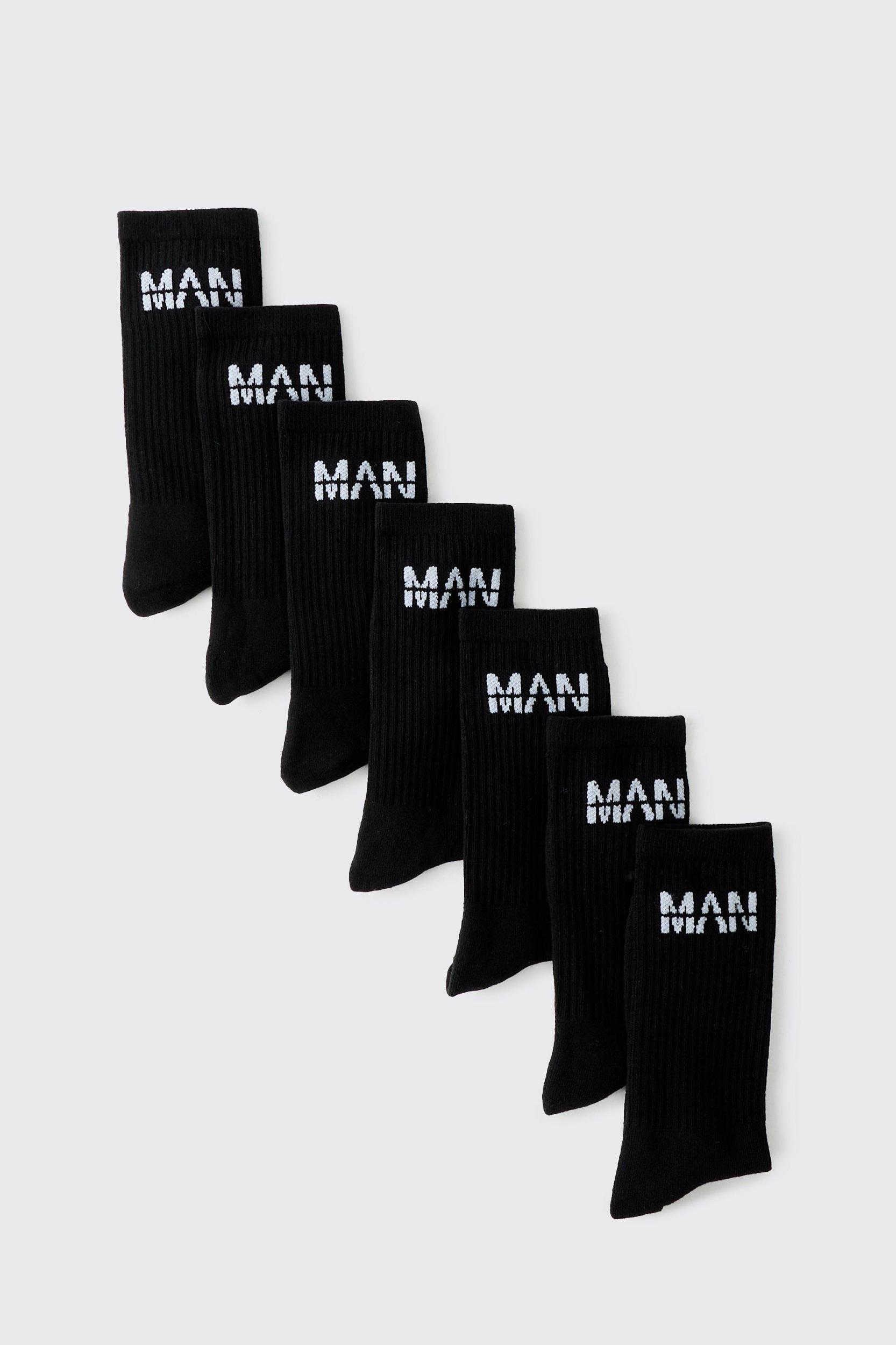 7 Pack Man Sport Socks | boohooMAN USA Product Image