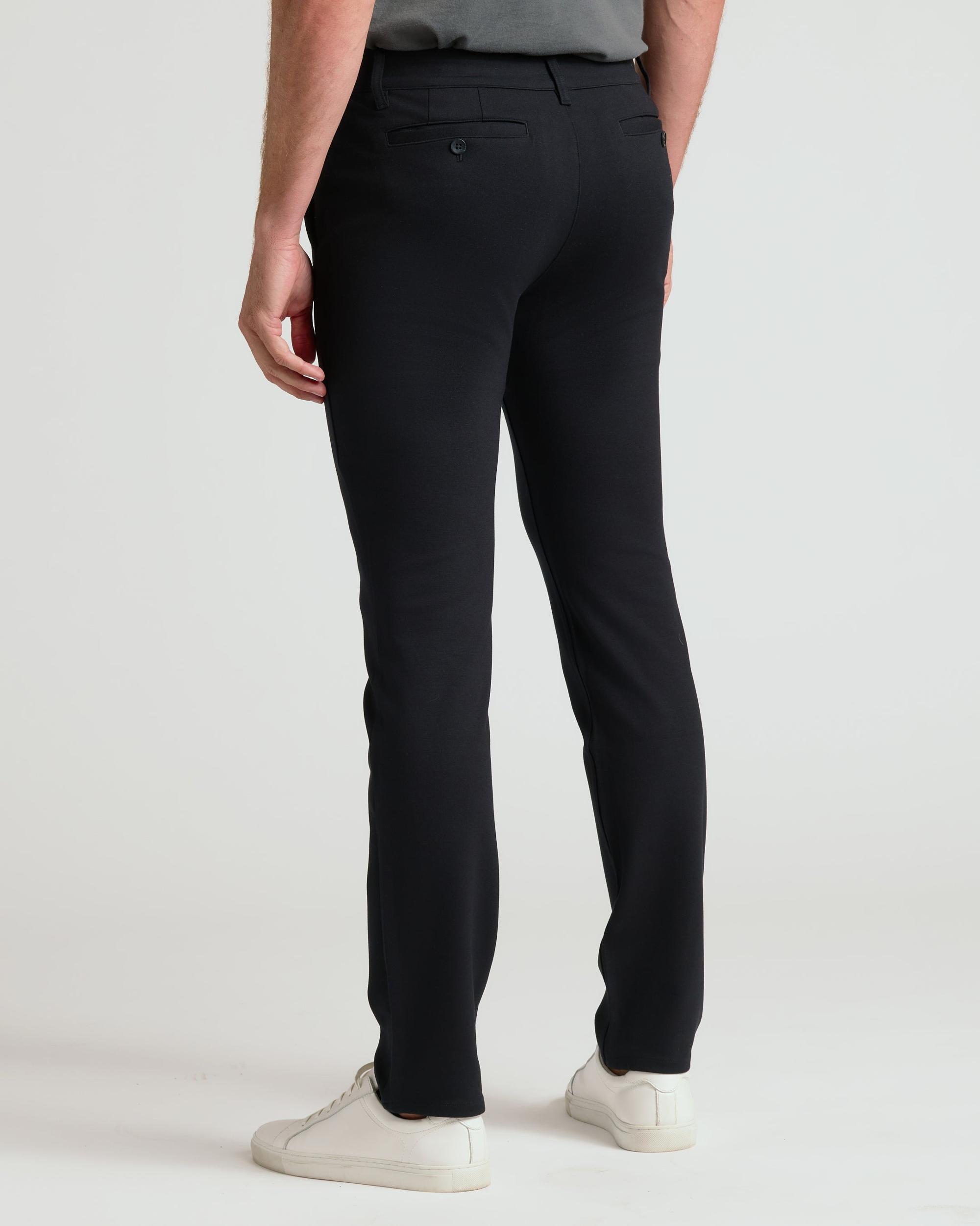 Black Slim Comfort Knit Chino Pant Product Image