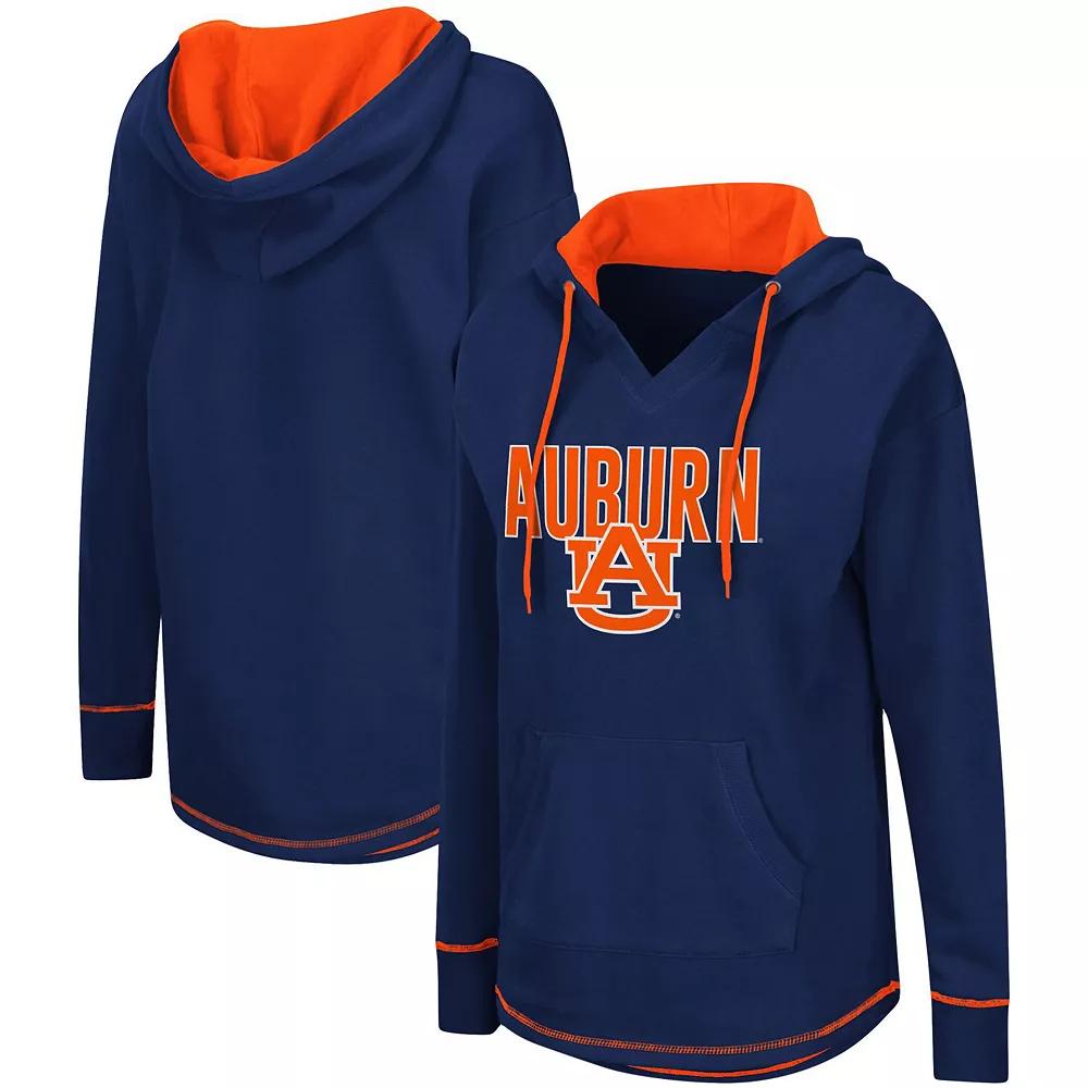 Women's Colosseum Navy Auburn Tigers Tunic Pullover Hoodie, Size: Medium, Blue Product Image