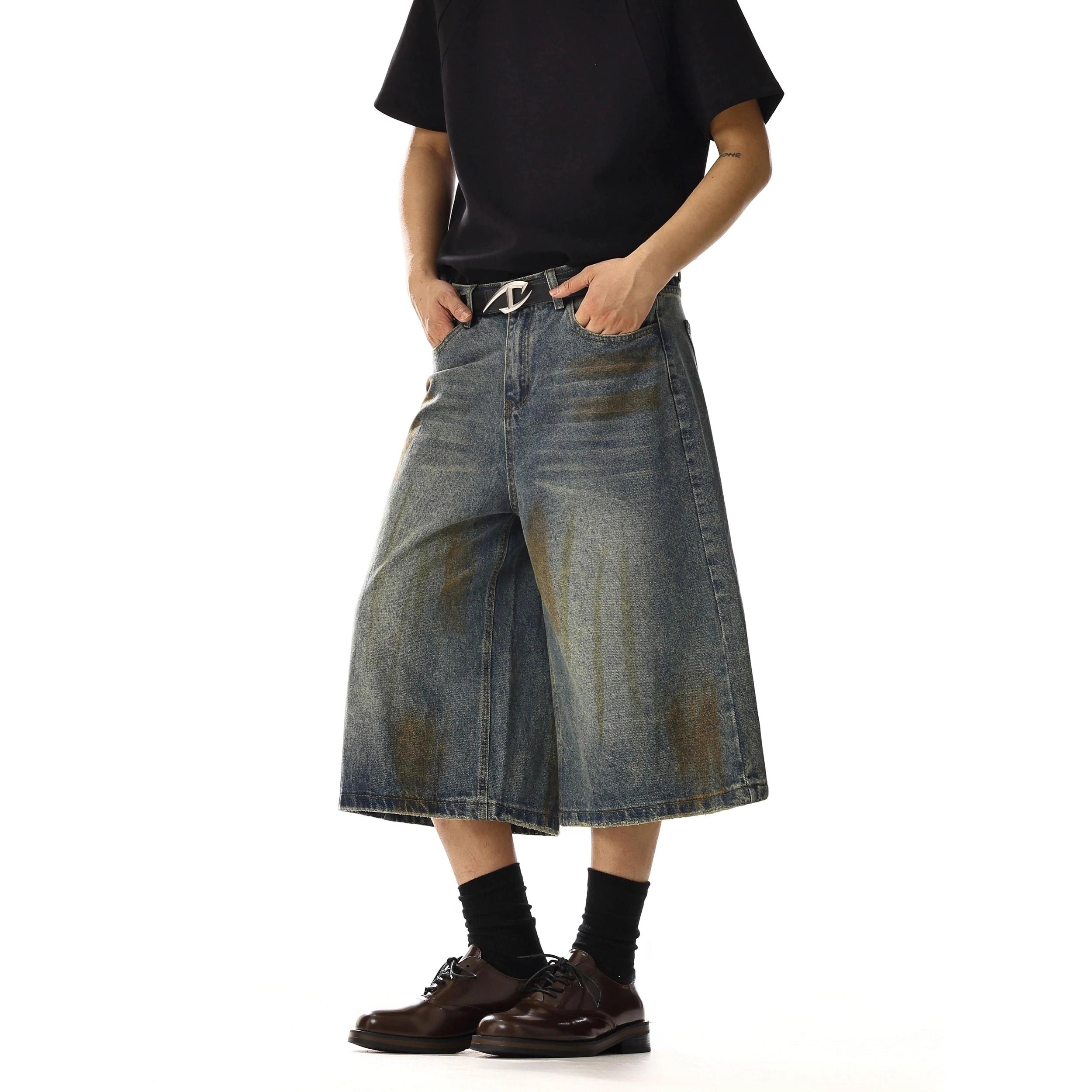 RT No. 18119 MUD BLUE DENIM SHORTS Product Image