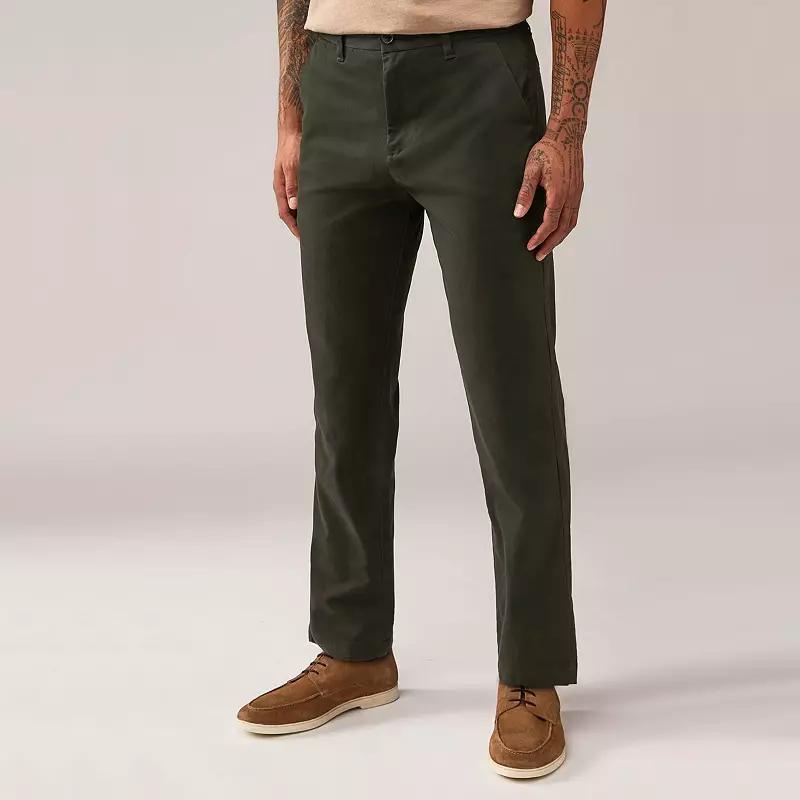 Men's NEXT Printed Chino Pants, Size: 30, Green Product Image