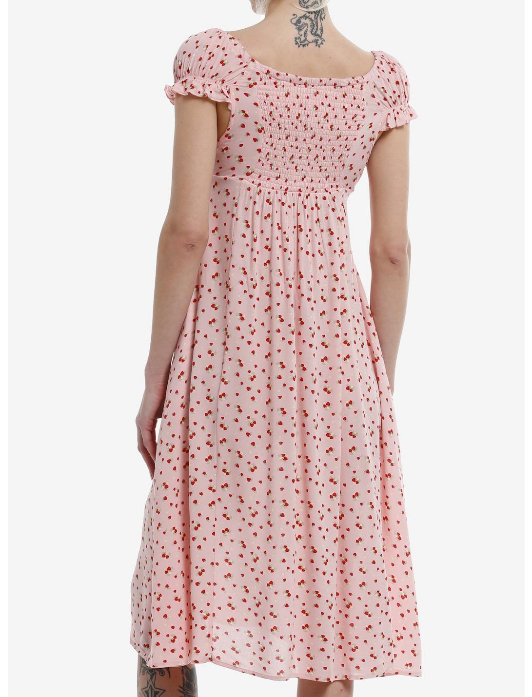 Sweet Society Strawberry Empire Midi Dress Product Image