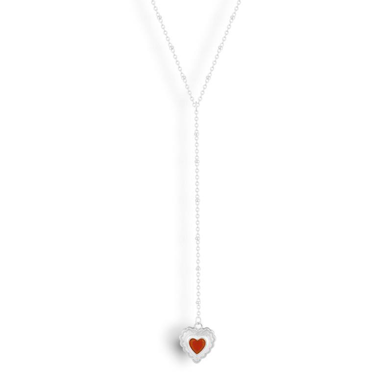 Gemminded Sterling Silver Gemstone & Diamond Accent Double Heart Pendant Necklace, Women's,  Product Image