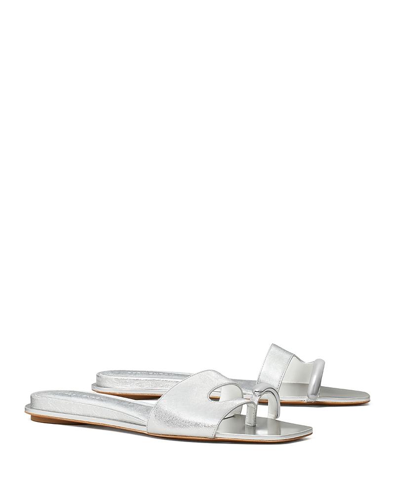 Tory Burch Womens Pierced Slide Sandals Product Image