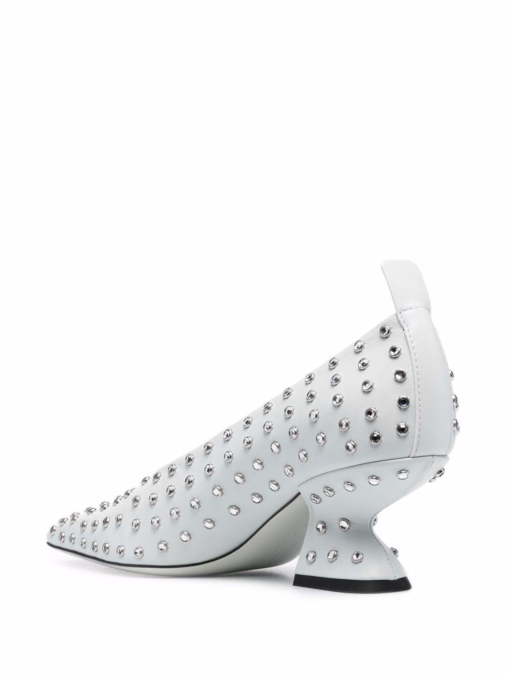 F-heel rhinestone pumps Product Image