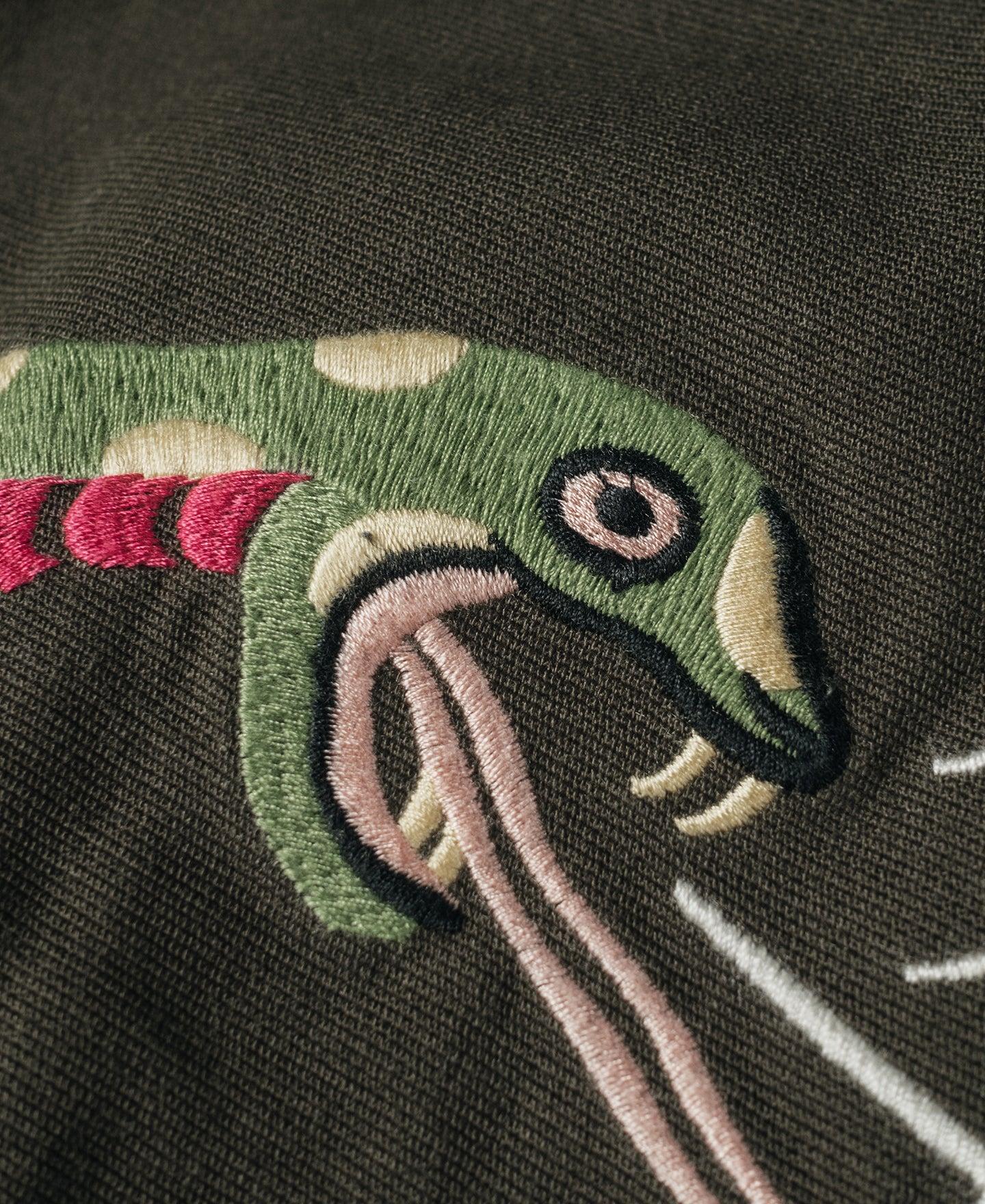 Skull Embroidery Vietnam Souvenir Jacket Product Image