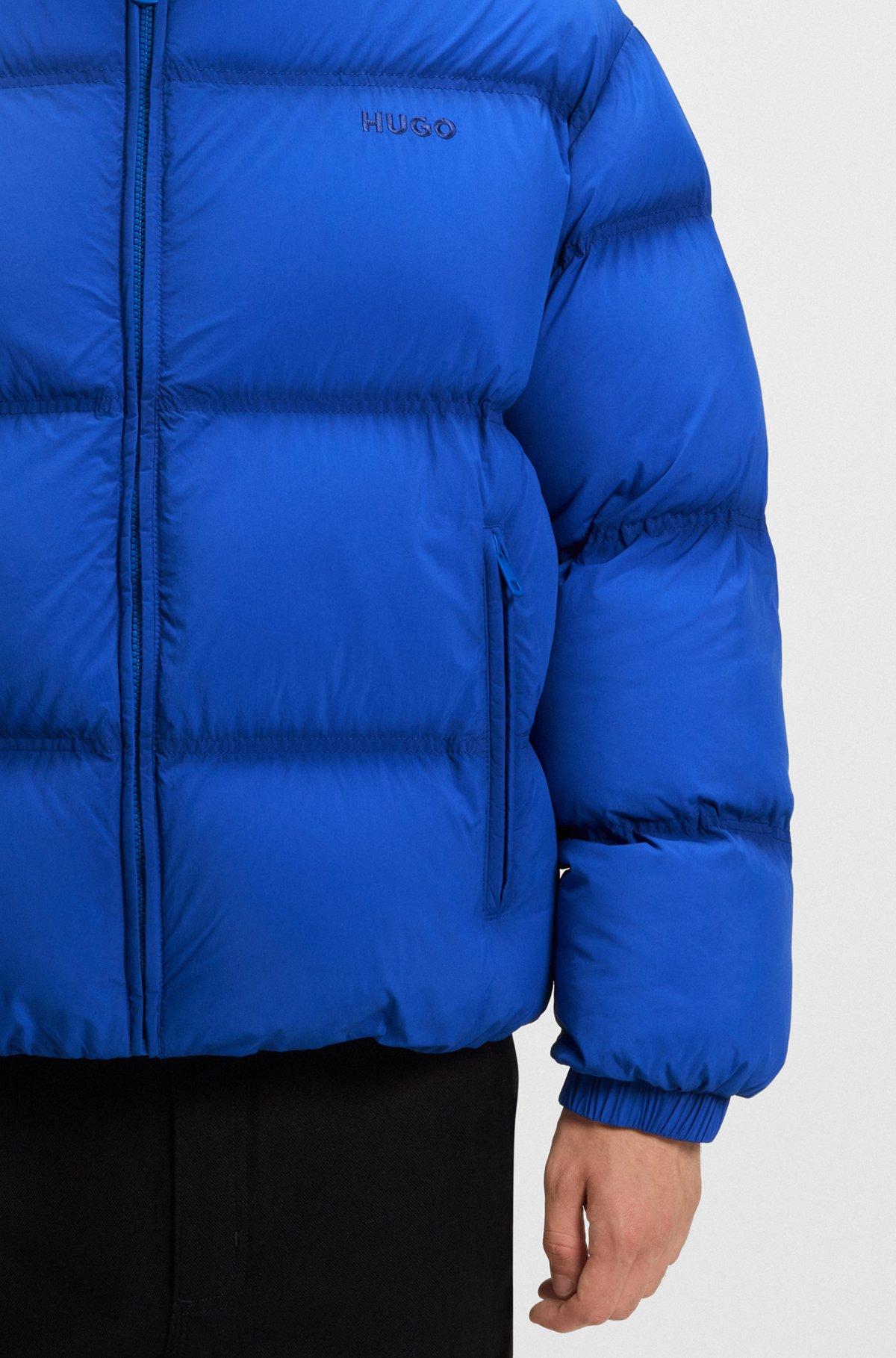 Water-repellent puffer jacket with embroidered logo Product Image