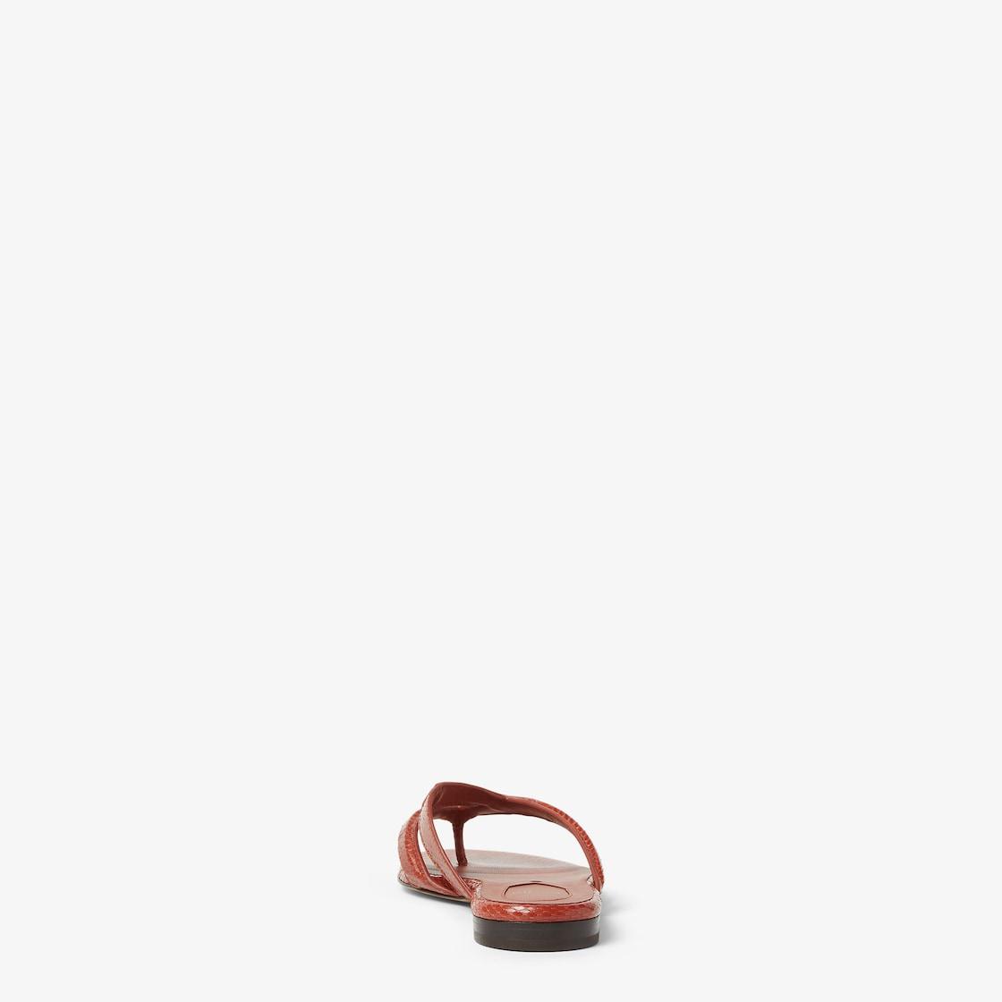 Fendi FlingBrown ayers flatform thong sandals Product Image