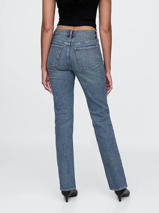 High Rise Crossover '90s Straight Jeans Product Image
