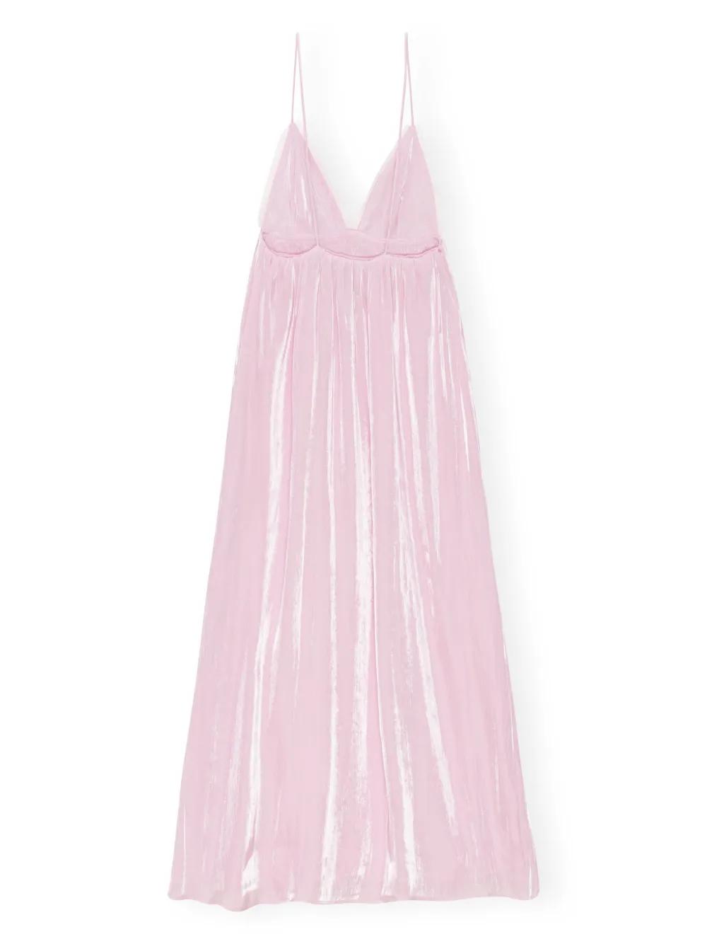 metallic-effect maxi dress Product Image