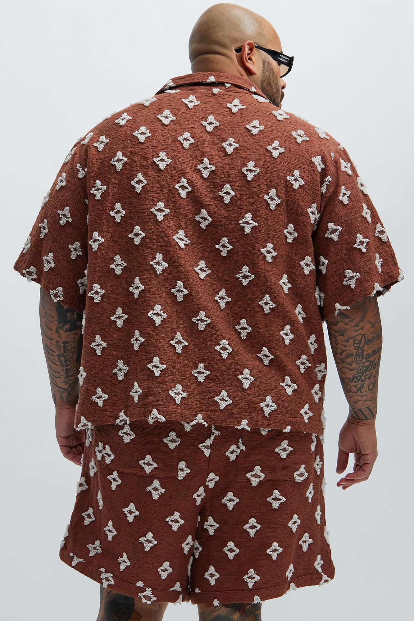 Cropped Starlet Shirt - Brown Product Image