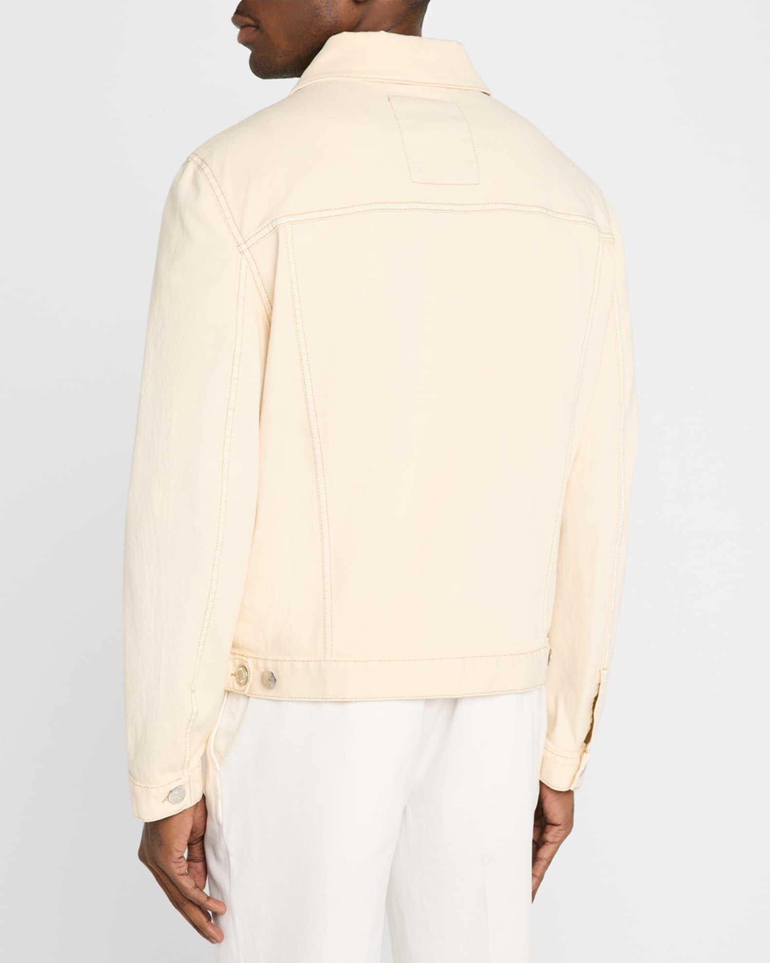 Men's Dyed Denim Trucker Jacket Product Image